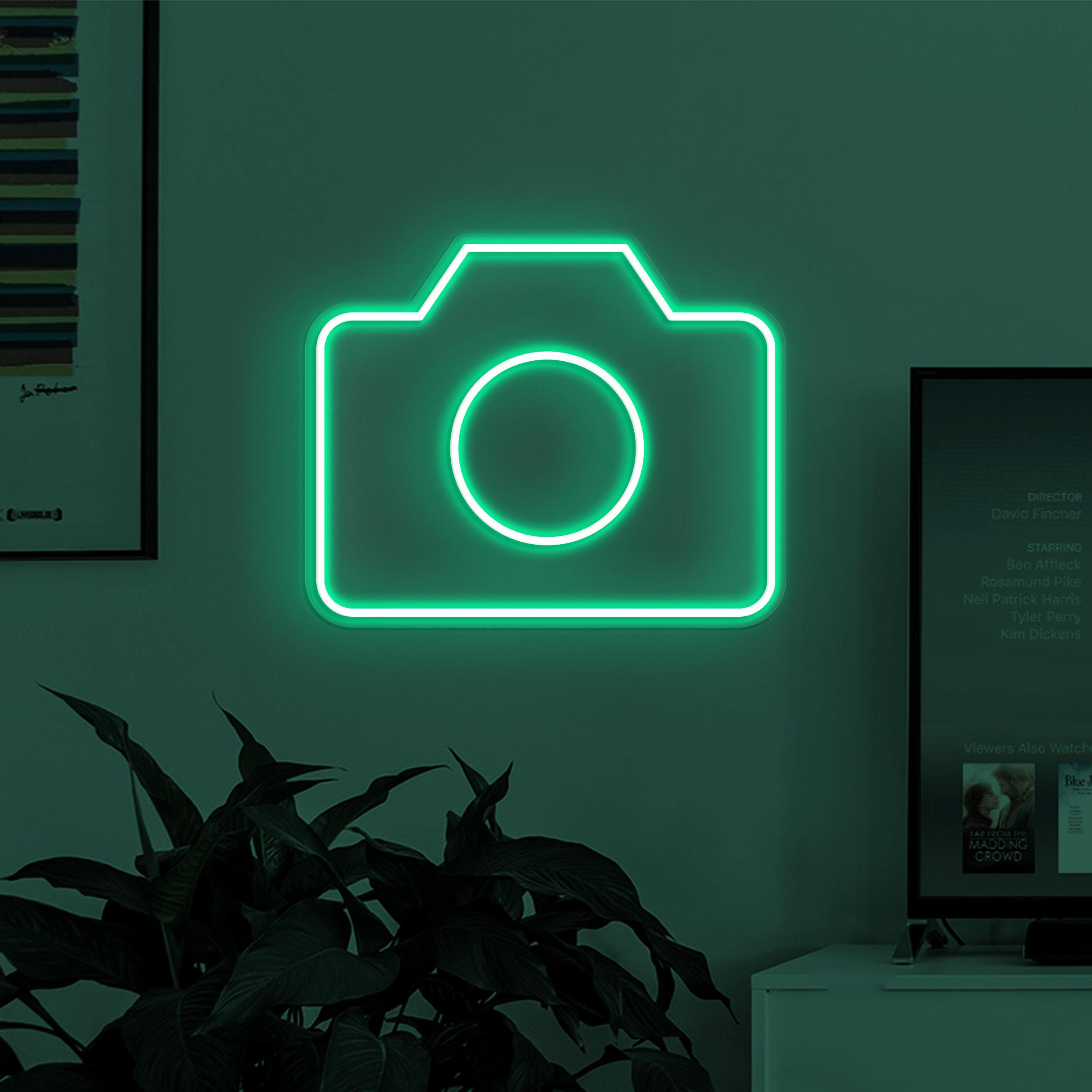 Camera Neon Sign, Camera LED Light, Photography Wall Art, Photo Studio Wall Decor, Kids Room Neon Light, Photographer Gift, Birthday Decor