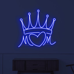 Crown Neon Sign, Crown Heart LED Light, Queen Crown Wall Decor, Mom Crown Neon Light, Home Decor, Royal Crown Decor, Princess Crown Wall Art