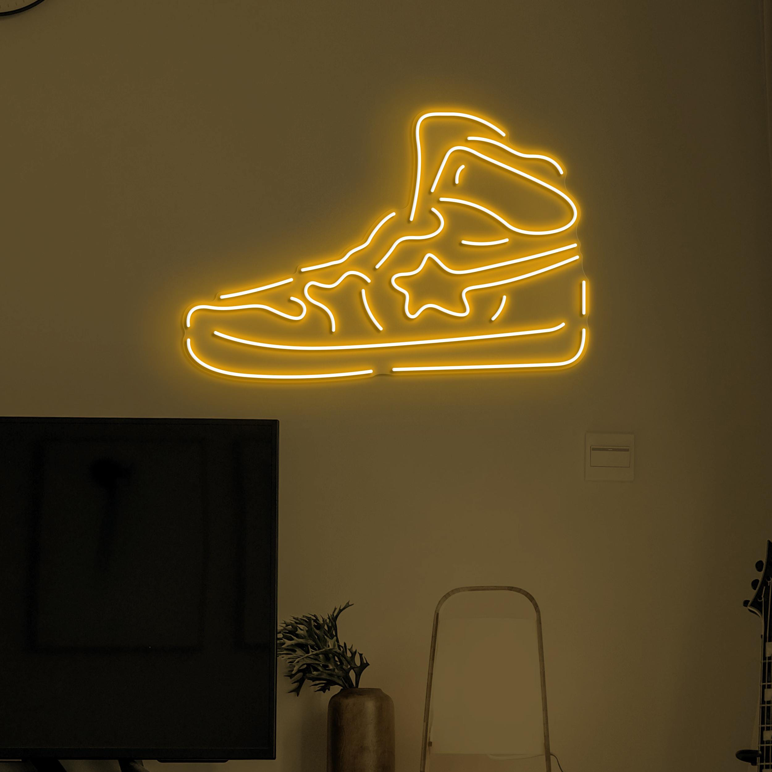 Sneaker Neon Sign, Sneaker LED Light, Sneaker Led Wall Art, Sneaker Shop Wall Decor, Home, Cafe and Bar Neon Light, Gift For Sneaker Lover