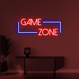 Game Zone Neon Sign, Game Zone LED Light, Game Room Wall Decor, Boys Room Light, Personalized Sign, Game Lover Gift Idea , Game Room Sign