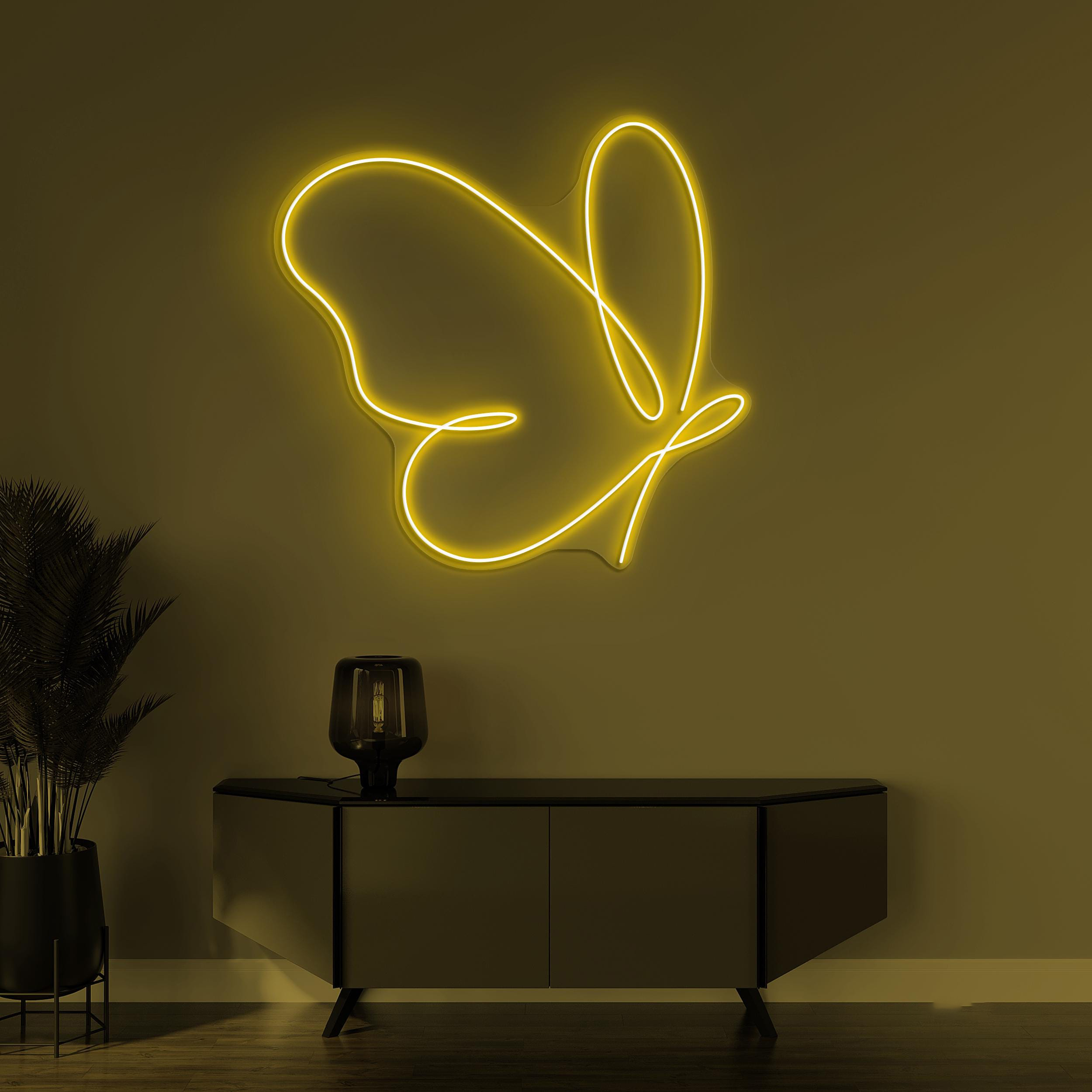 Butterfly Neon Sign, Butterfly LED Light, Flying Butterfly Wall Decor, Girl Room Wall Art, Cute Butterfly Neon Light, Kids Room Wall Decor