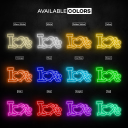 Love Neon Sign, Love LED Light, Love Logo Wall Art, Wedding Party Decor, Couple Neon Light, Romantic Neon Sign, Custom Neon Art, Couple Gift