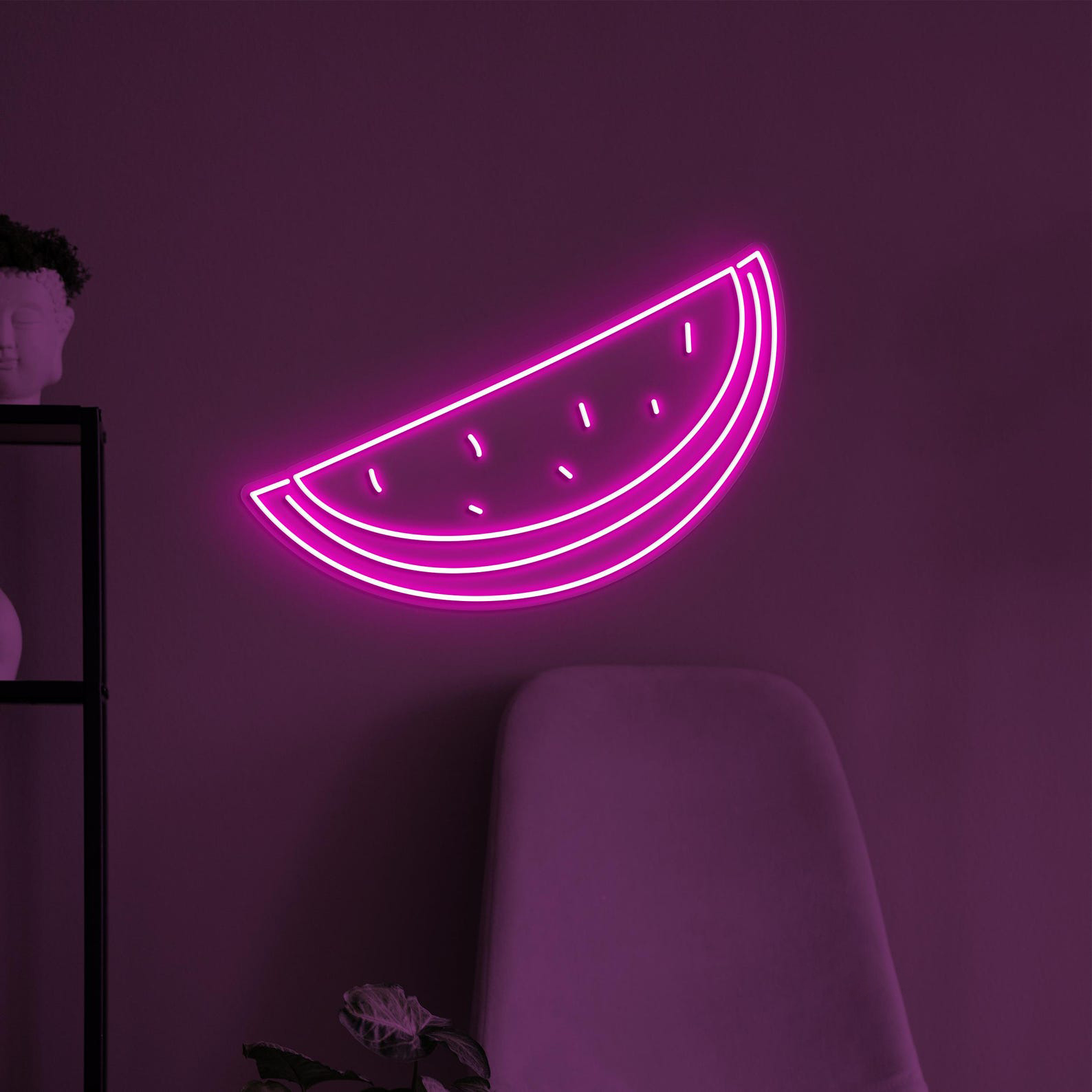 Watermelon Slice Neon Sign, Watermelon LED Light, Fruit Shop Wall Decor, Summer Fruit Wall Art, Home Neon Light, Watermelon Lover Art, Gift