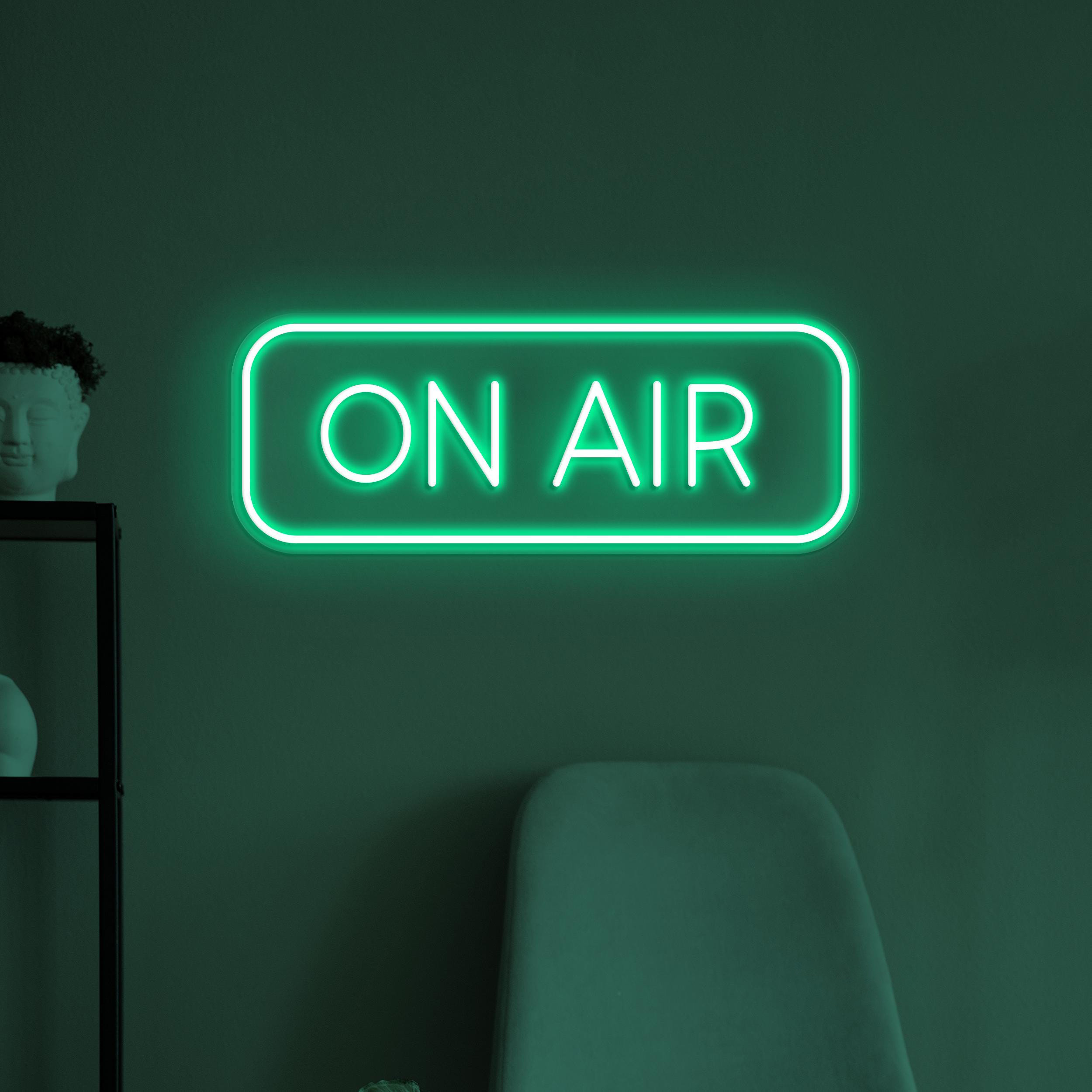 On Air Neon Sign, On Air LED Light, On Air Wall Decor, Live Show Neon Light, On Air News Channel Decor, On Air Podcast Decor, On Air Logo