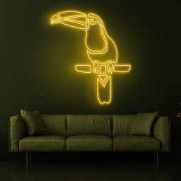 Toucan Neon Sign, LED Toucan Bird Light for Tropical Vibes, Home Decor, Parties, Gifts for Nature Lovers, Kids Room Decor, Toucan LED Sign