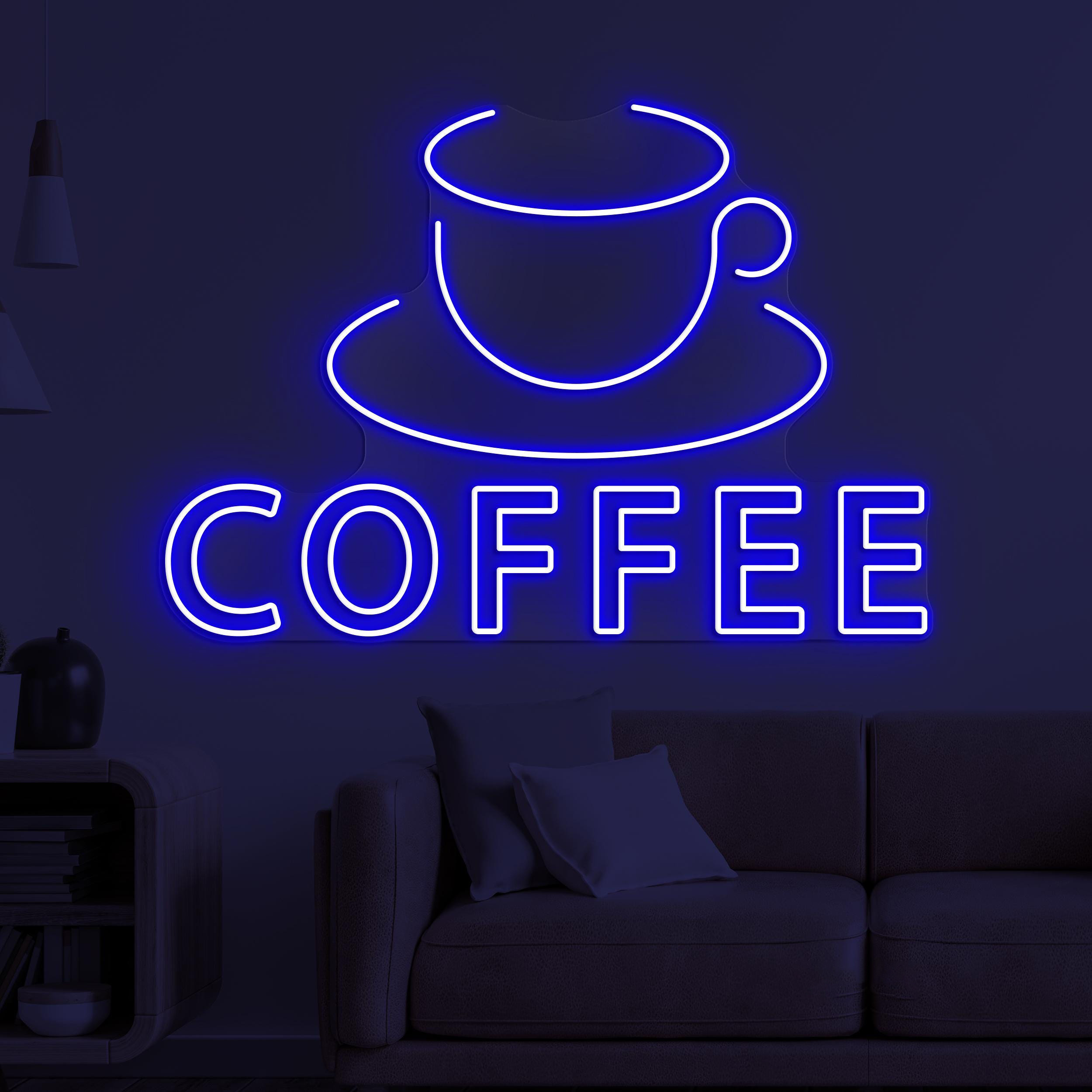 Coffee Neon Sign, Coffee Cup LED Light, Kitchen Wall Decor, Coffee Shop Neon Light, Cafe, Bar, & Restaurants Decor, Coffee Lover's Gift