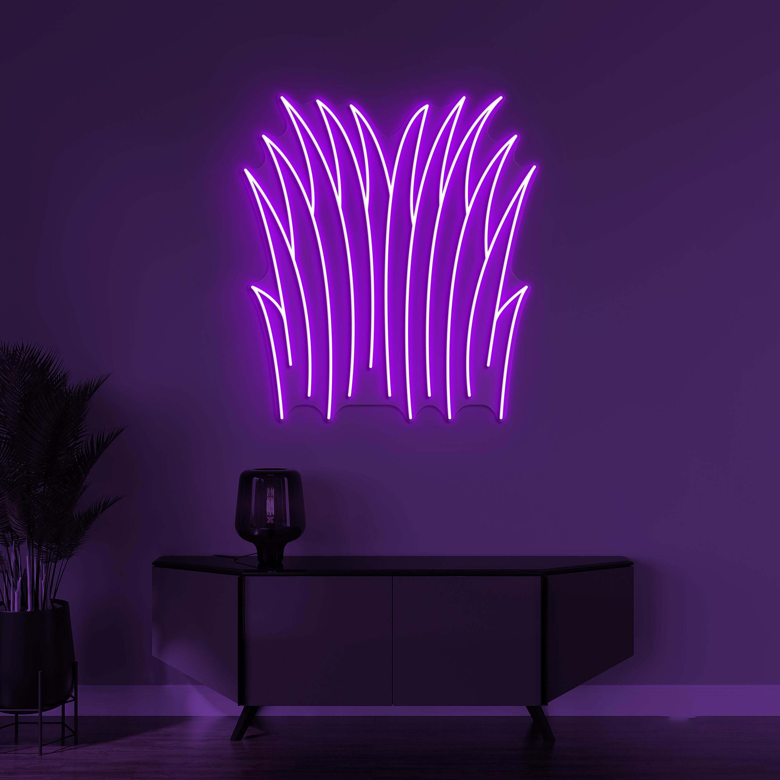 Grass Neon Sign, Grass Neon Light, Grass Plant Wall Art, Garden Wall Decor, Nature Grass Neon Sign, Home Wall Art, Plant Shop Neon Light