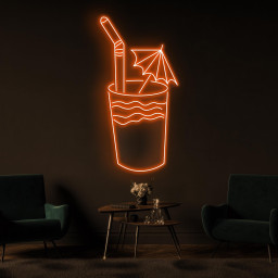 Cocktail Neon Sign, Cocktail LED Light, Party Wall Decor, Drink Corner Wall Art, Bar and Cafe Neon Light, Beach Neon Sign, Summer Neon Decor