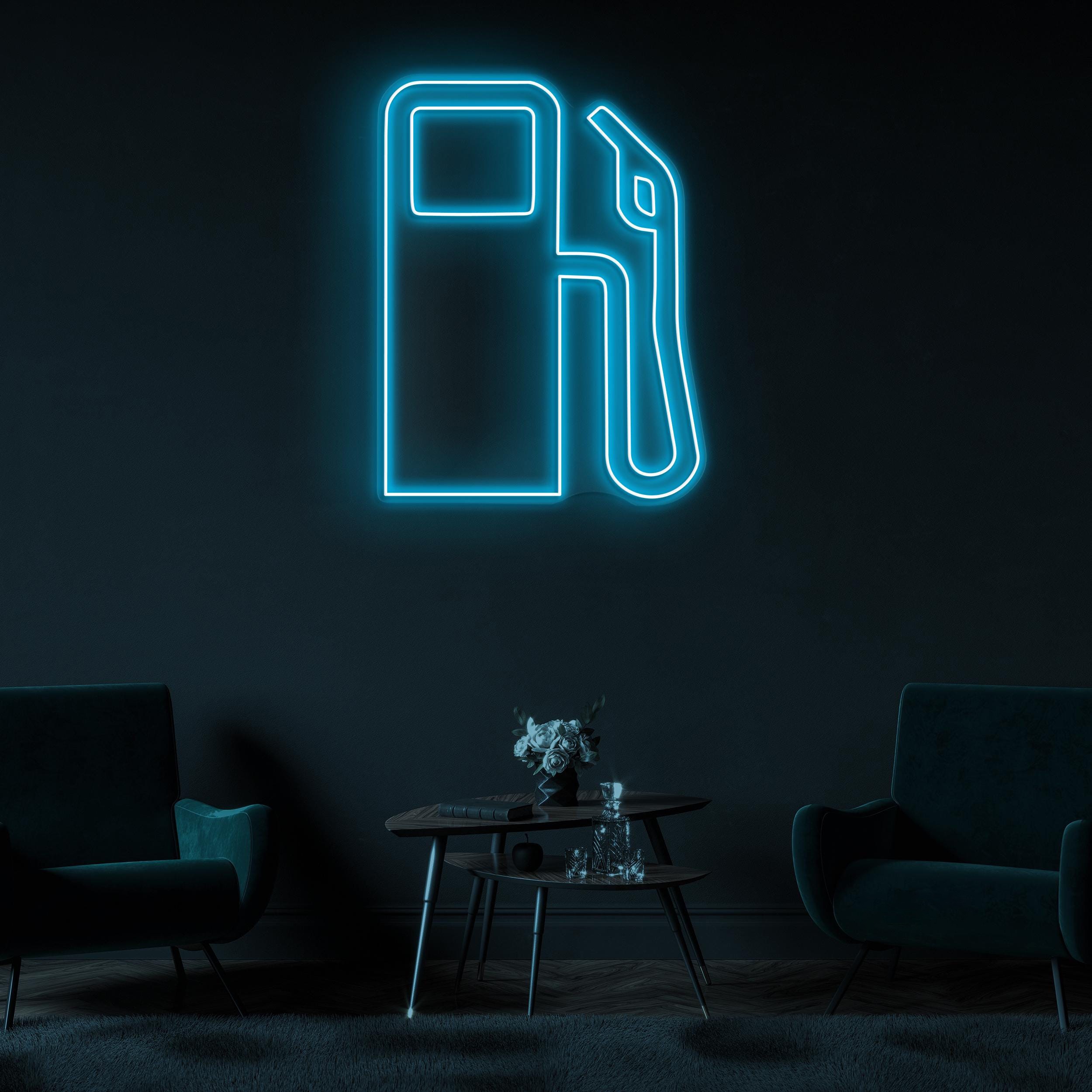 Fuel Pump Neon Sign, Fuel Pump LED Light, Gas Pump Wall Decor, Fuel Up Wall Art, Road Trip Led Sign, Petrol Pump Neon Light, Home Wall Decor