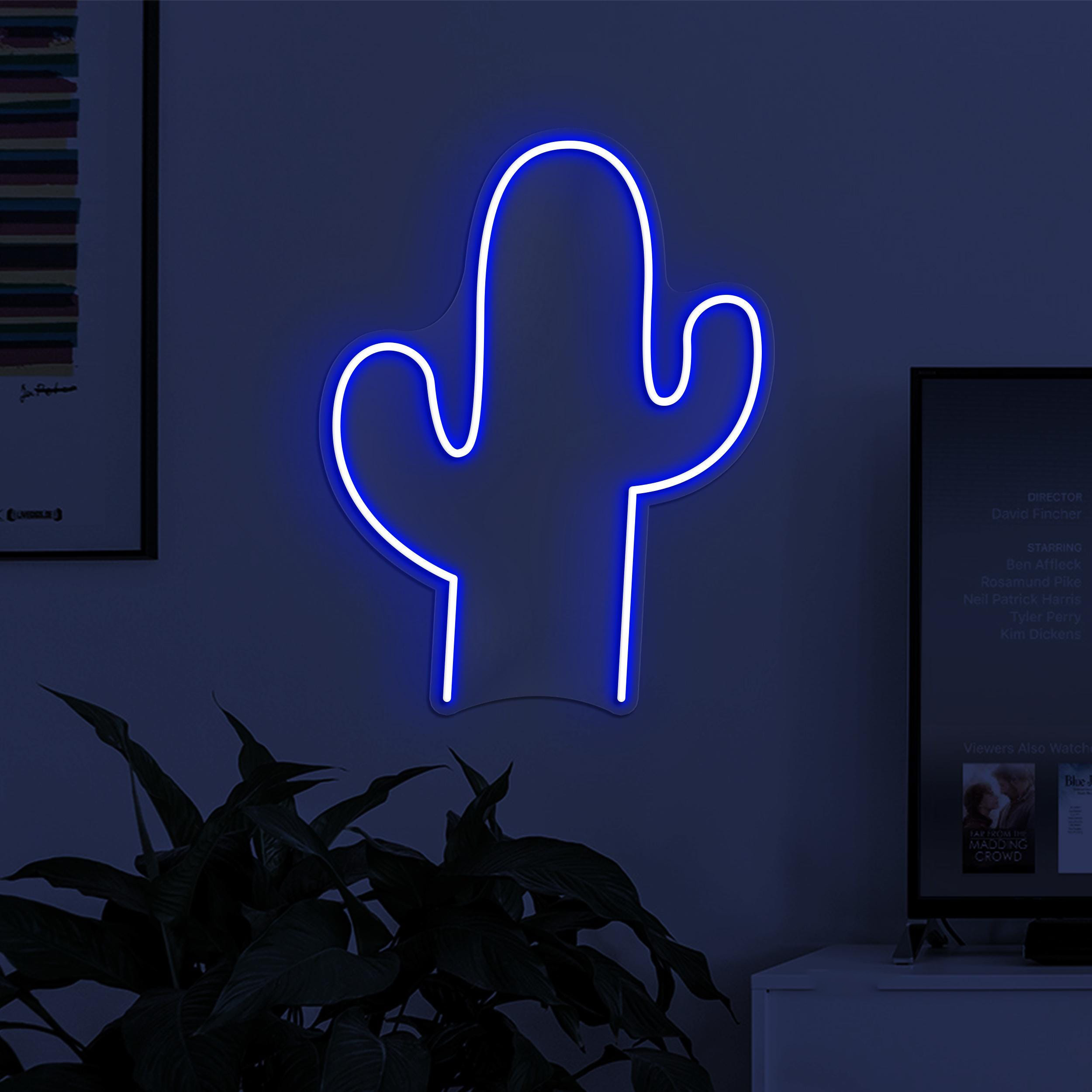 Cactus Neon Sign, Cactus LED Sign, Desert Vibes Wall Art, Prickly Wall Decor, Home Neon Sign, Plant Shop Neon Sign, Desert Neon Led Light