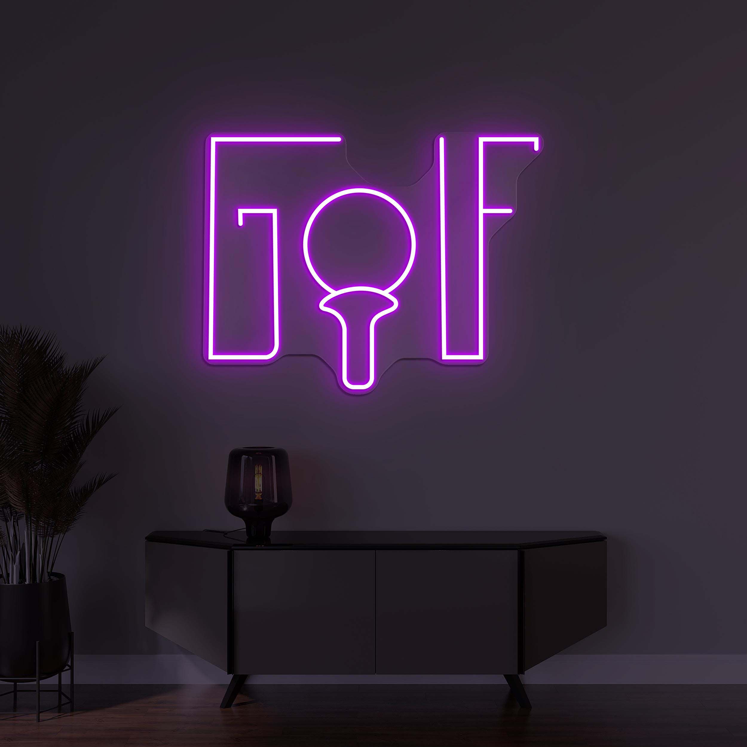 Golf Neon Sign, Golf LED Light, Golf Wall Decor, Game Room, Sports Wall Decor, Club Neon Sign, Golf Ball Art, Home Decor, Golf Lover Gift