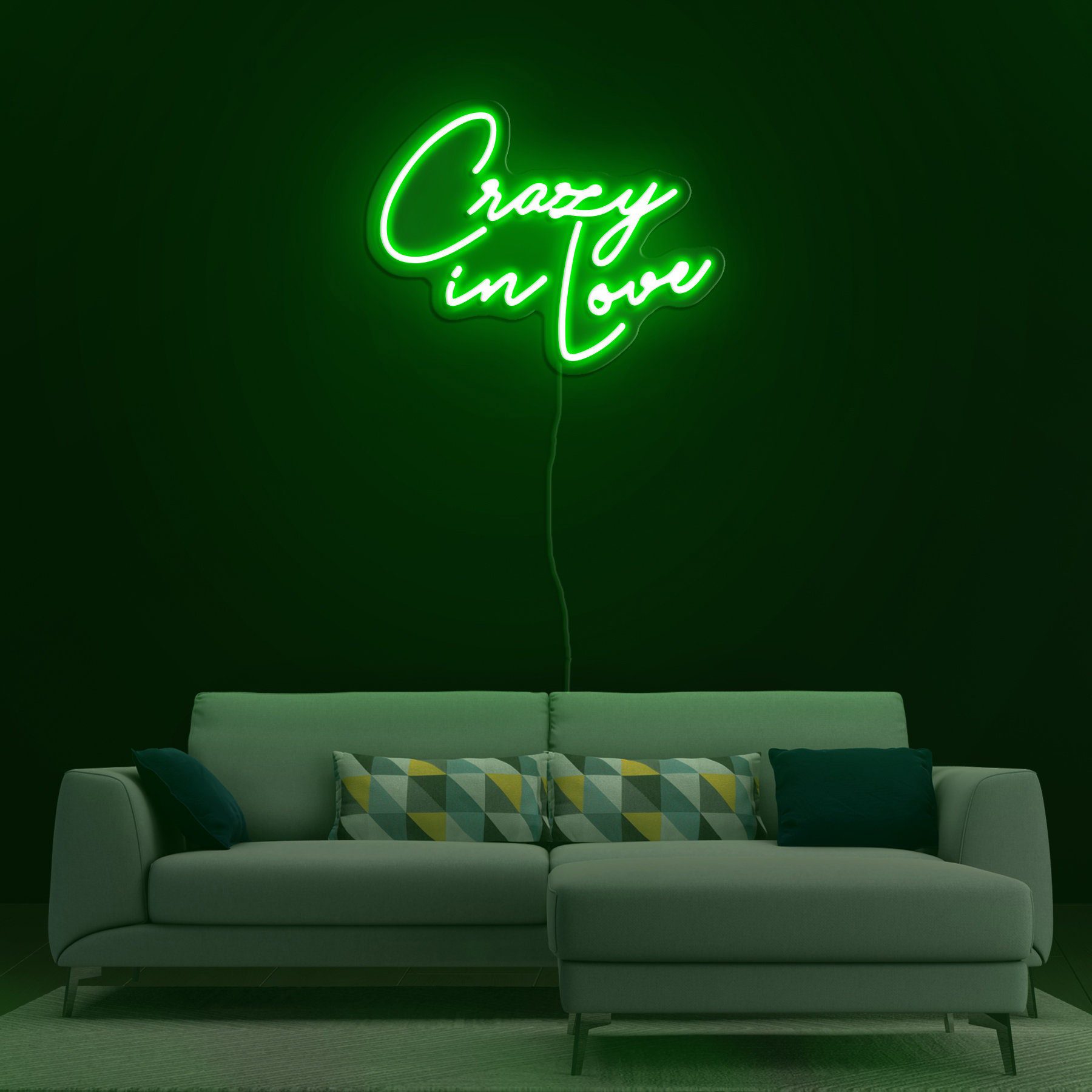 Crazy in Love Neon Sign, Romantic Light Decor for Bedroom, Wall Art Gift, Room & Party Decor, LED Lights for Wedding, Engagement, Birthday