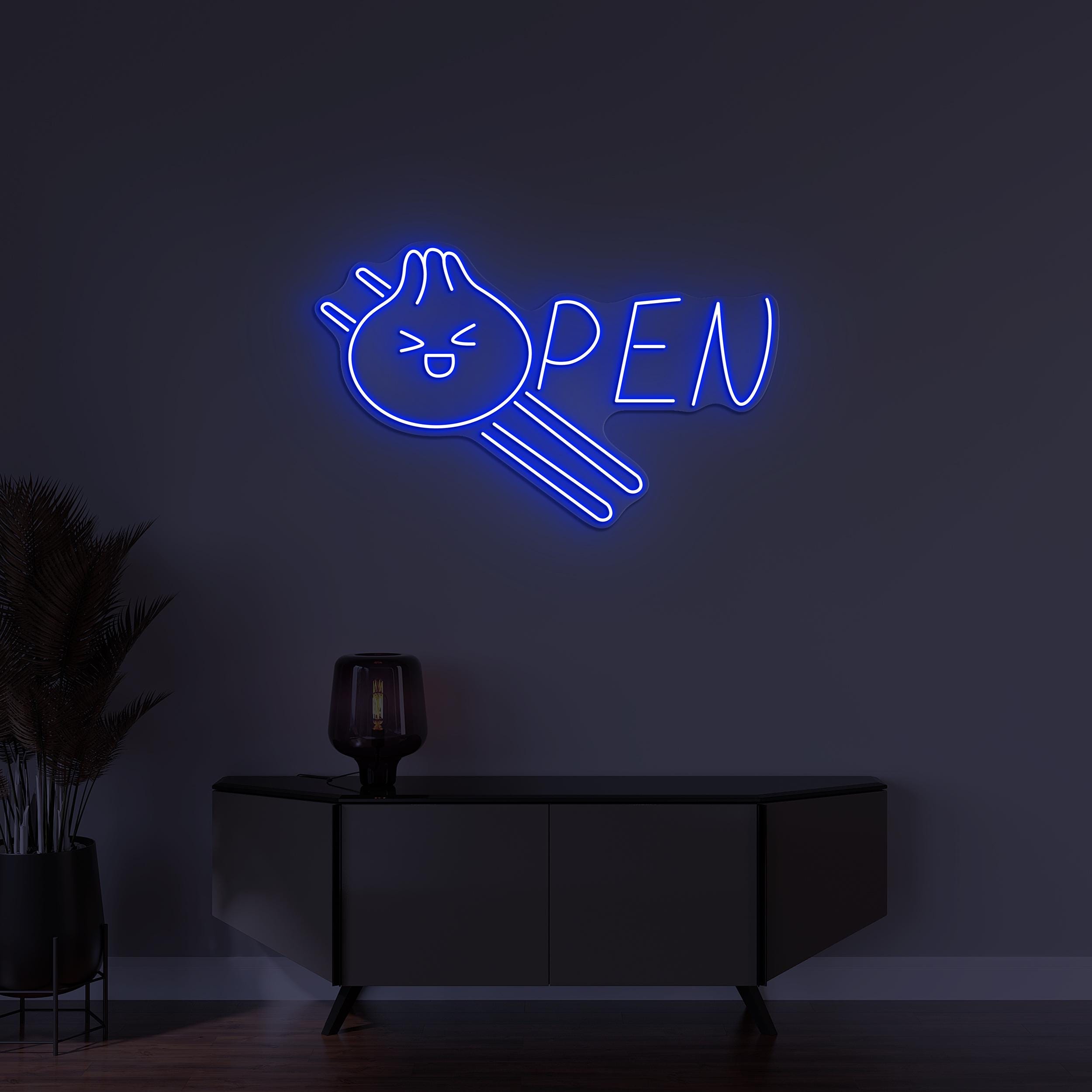 Dim Sum Open Neon Sign, Dim Sum Open LED Light, Momos Shop Wall Decor, Business Logo, Dim Sum Cafe Sign, Restaurant Decor, Chinese Food Sign