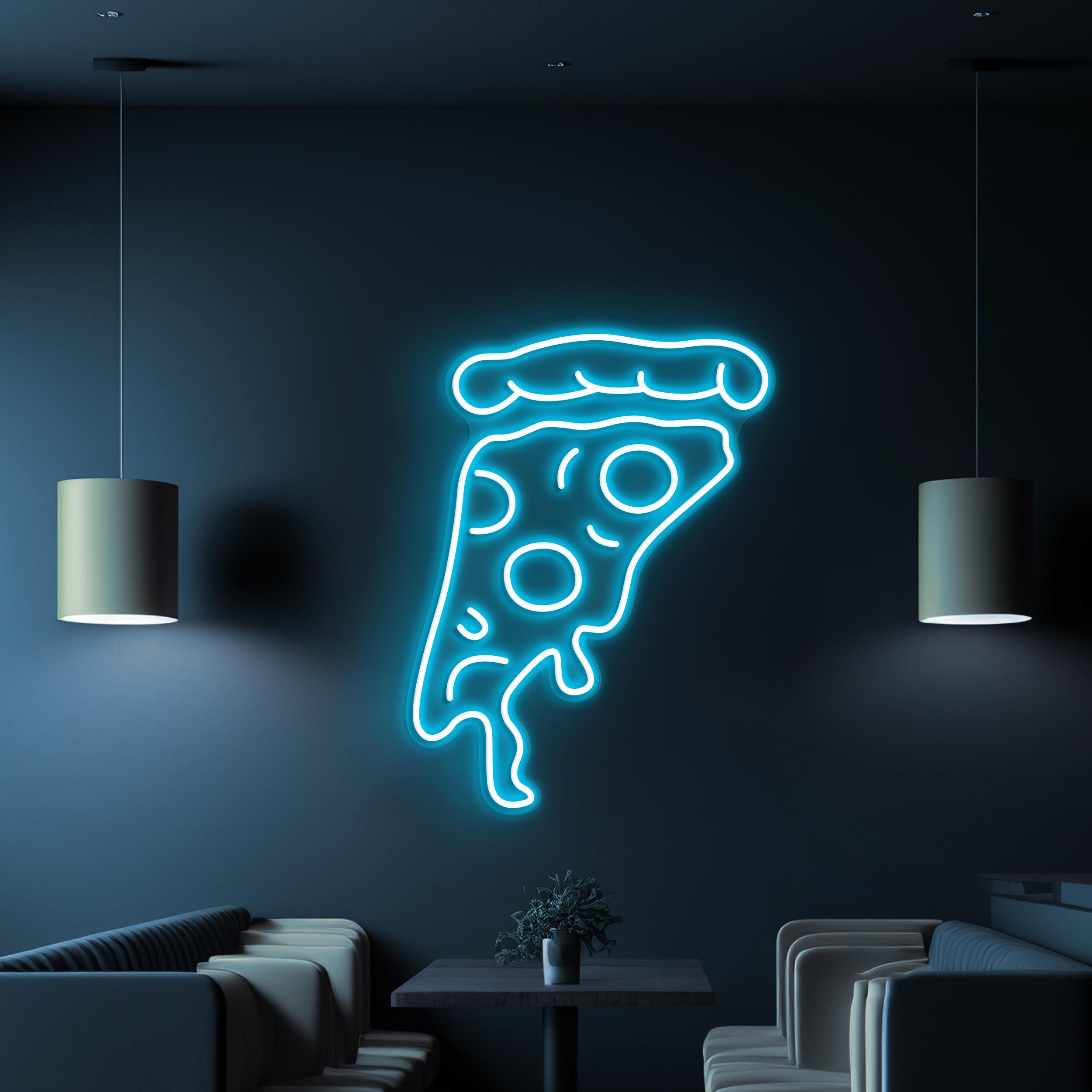 Pizza Slice Neon Sign, Pizza Slice LED Light, Pizza Shop Wall Decor, Kitchen Wall Art, Home Neon Light, Custom Neon Sign, Pizza Lover Gift