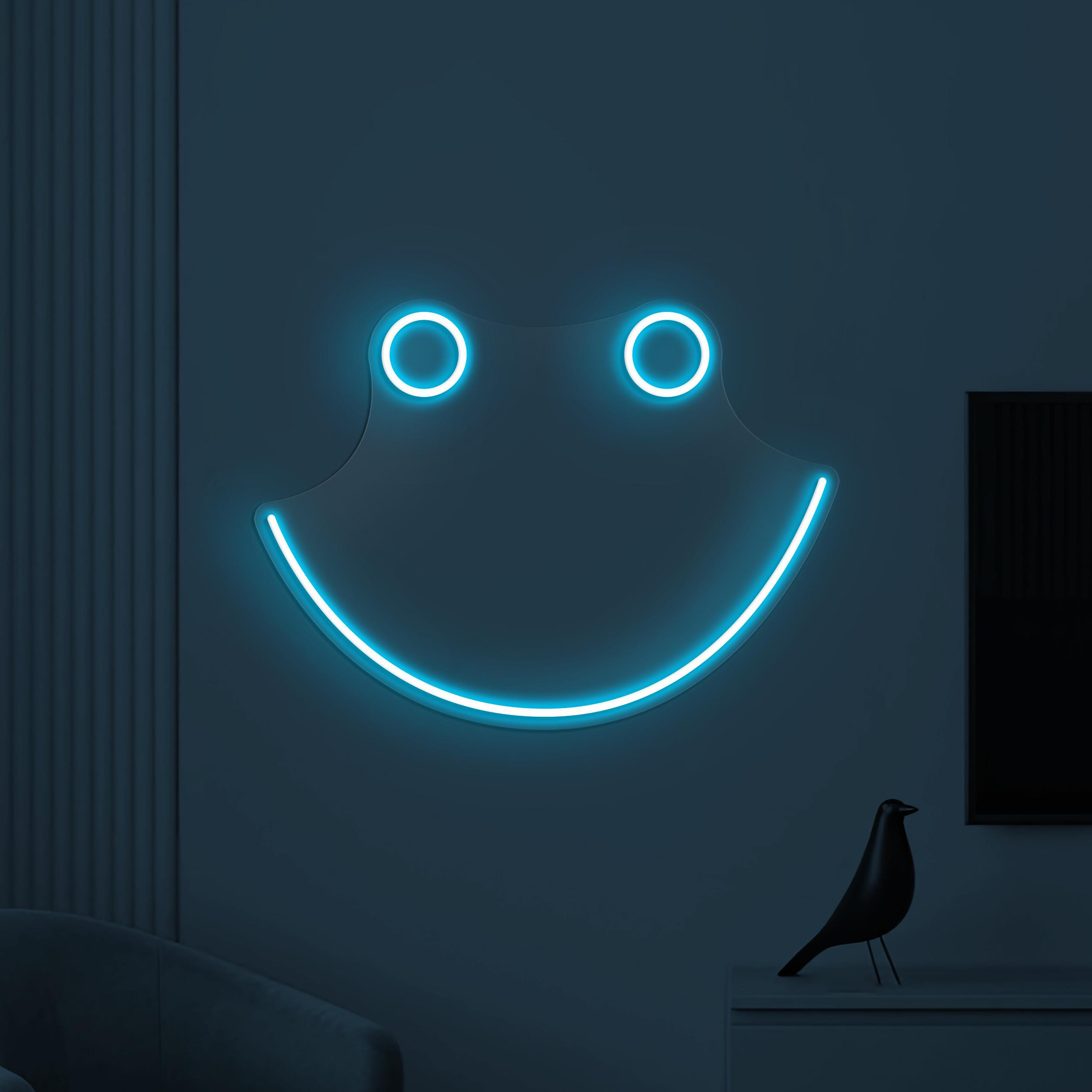 Smiley Face Neon Sign, Smiley Face LED Light, Decor for Home, Bedroom, Nursery Room and Party, Emoji Neon Light, Happy Emoji Neon Decor