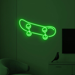 Skateboard Neon Sign, Skateboard Neon Light, Game Room Wall Decor, Game Zone Wall Art, Skateboard Club Neon Light, Kids Room Led Neon Sign