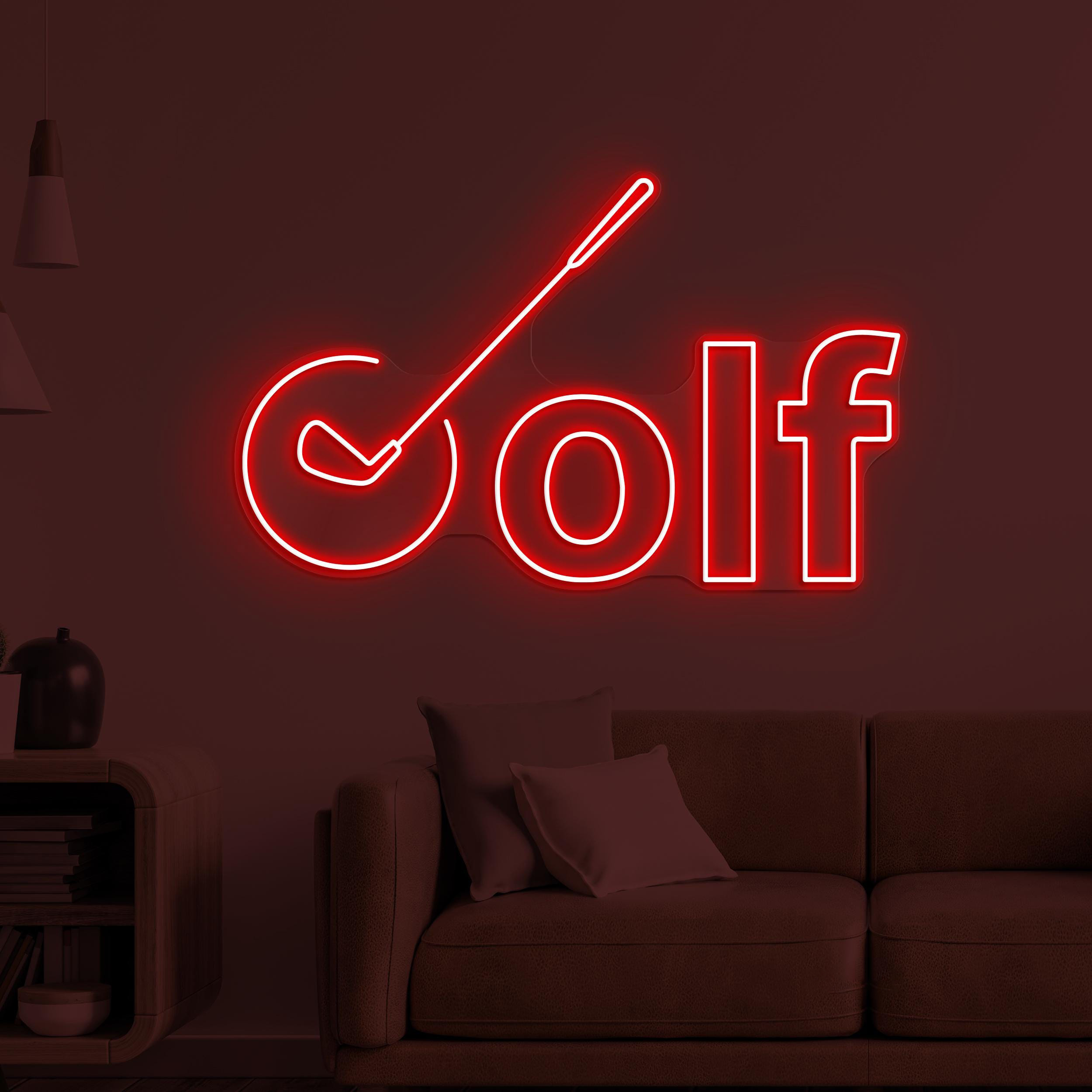 Golf Neon Sign, Golf LED Light, Golf Logo Wall Decor, Sports Shop Wall Art, Game Room Neon Light, Golf Club Neon Sign, Golf Lover Gift Idea