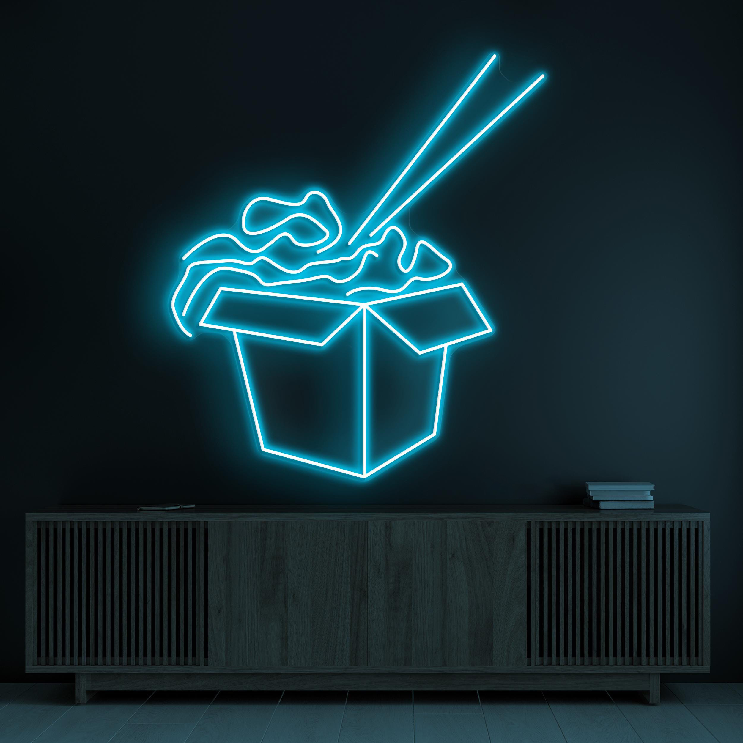 Ramen Box Neon Sign, Ramen Box LED Light, Noodle Wall Decor, Asian Food Neon Sign, Ramen Shop Wall Sign, Chinese Restaurants Neon Decor