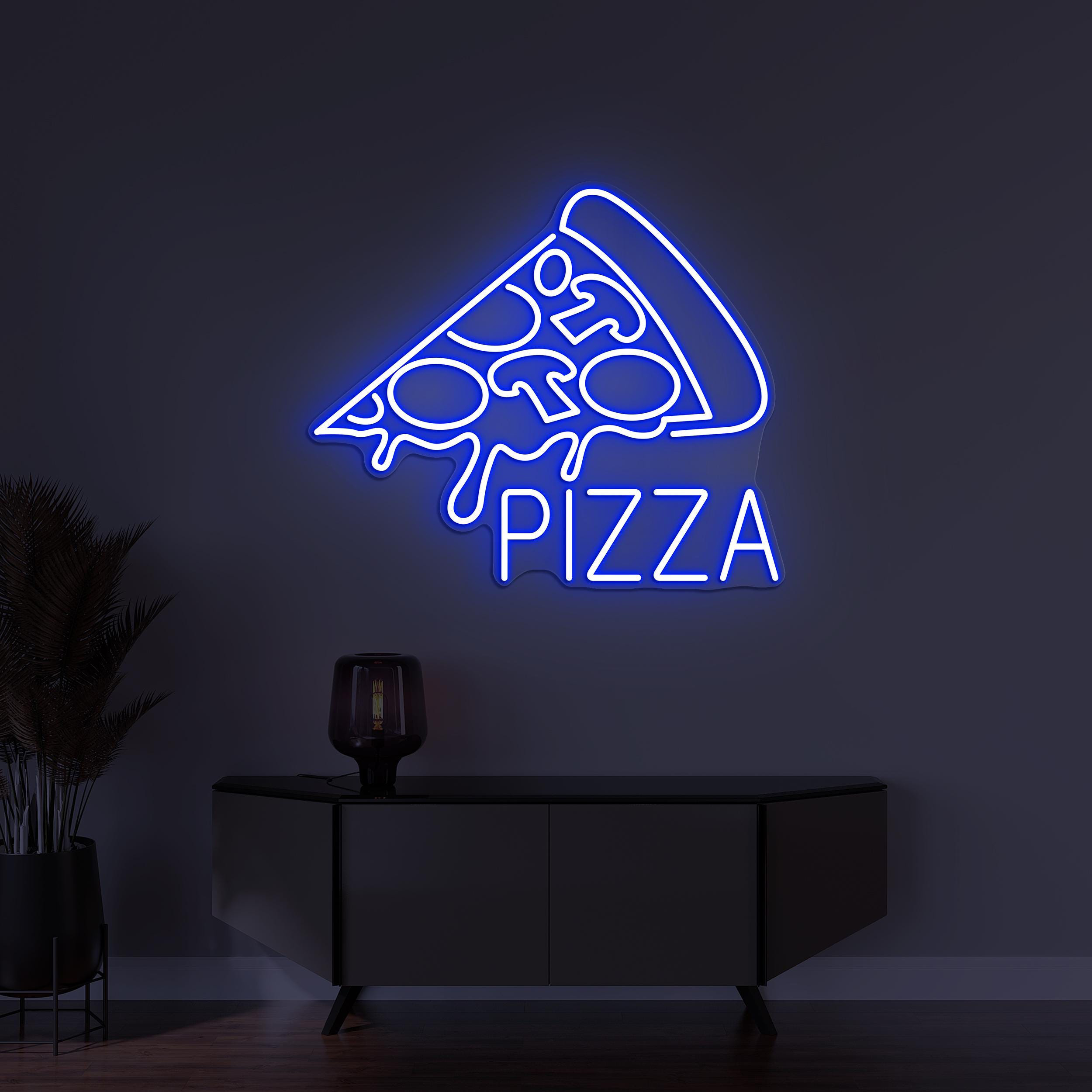 Pizza Neon Sign, Pizza LED Light, Pizza Slice Wall Decor, Fast Food Restaurant Art, Custom Neon Sign, Pizza Shop Decor, Gift for Pizza Lover