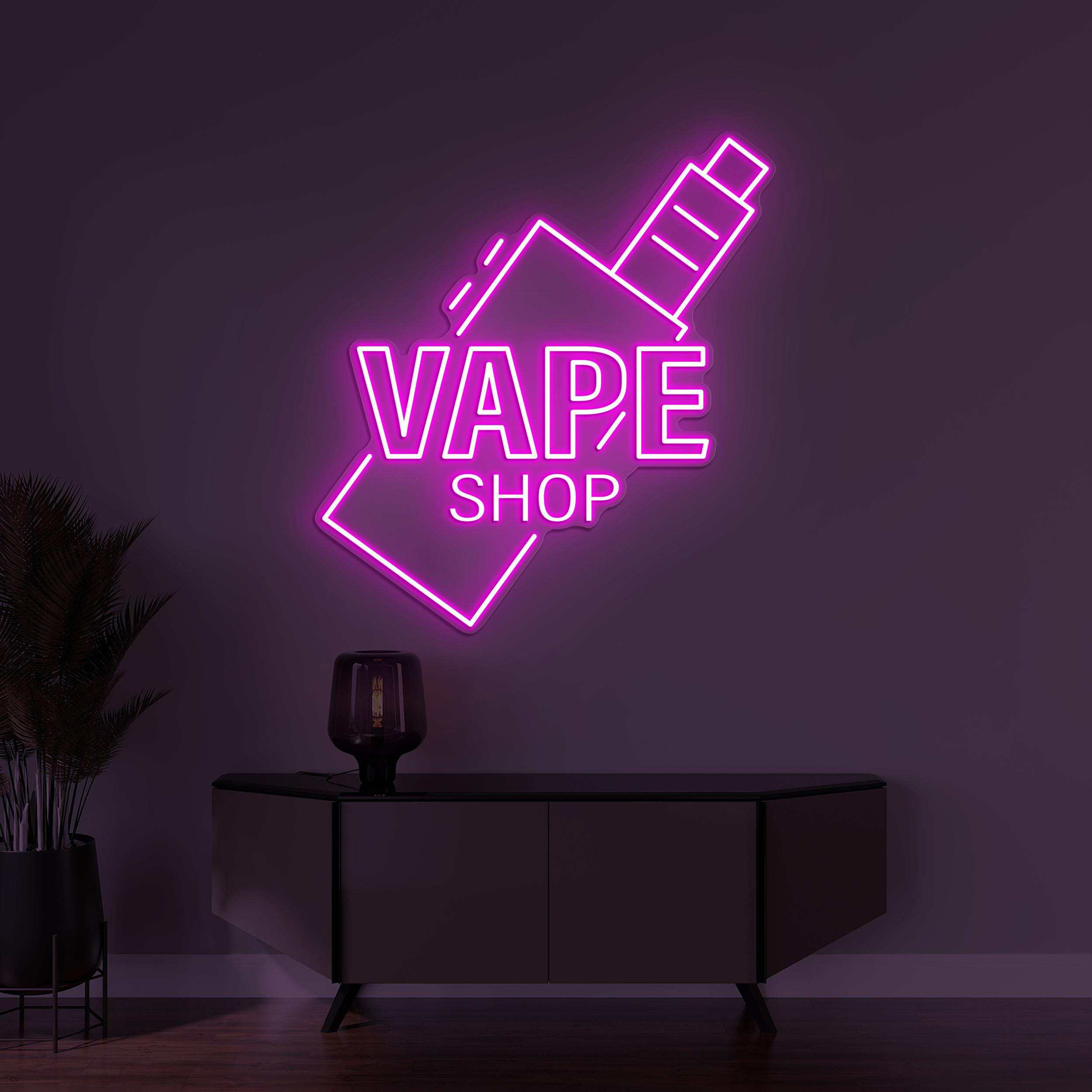 Vape Shop Neon Sign, Vape Shop LED Light, Custom Smoke Led Sign, Smoking Wall Decor, Bar Pub Club Man Cave Decor, Vape Shop Wall Decor, Gift