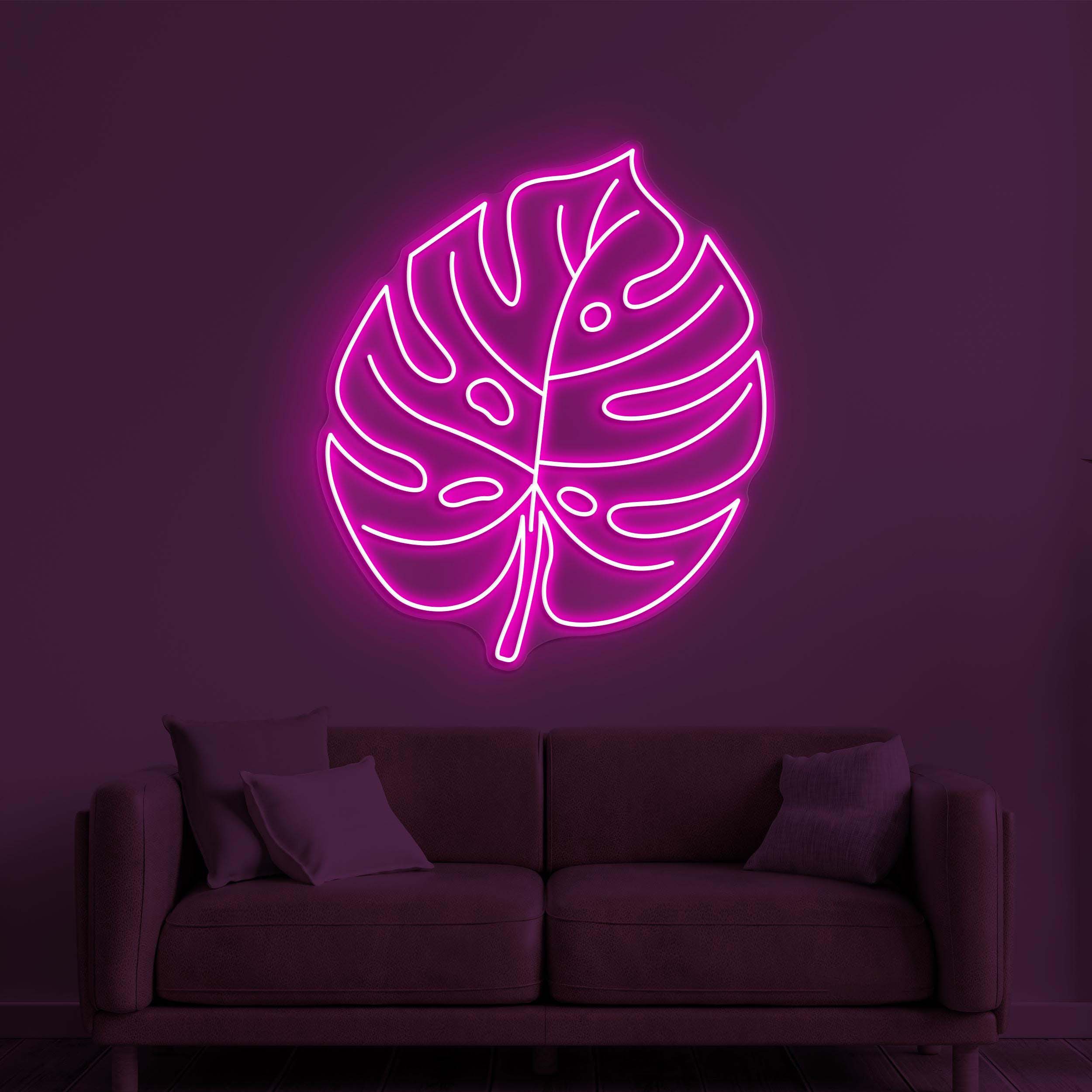 Leaf Neon Sign, Monstera Leaf LED Light, Leaf Neon Wall Art, Home Wall Decor, Plant Shop Art, Kids Room Neon Sign, Leaf Neon Art, Gift idea