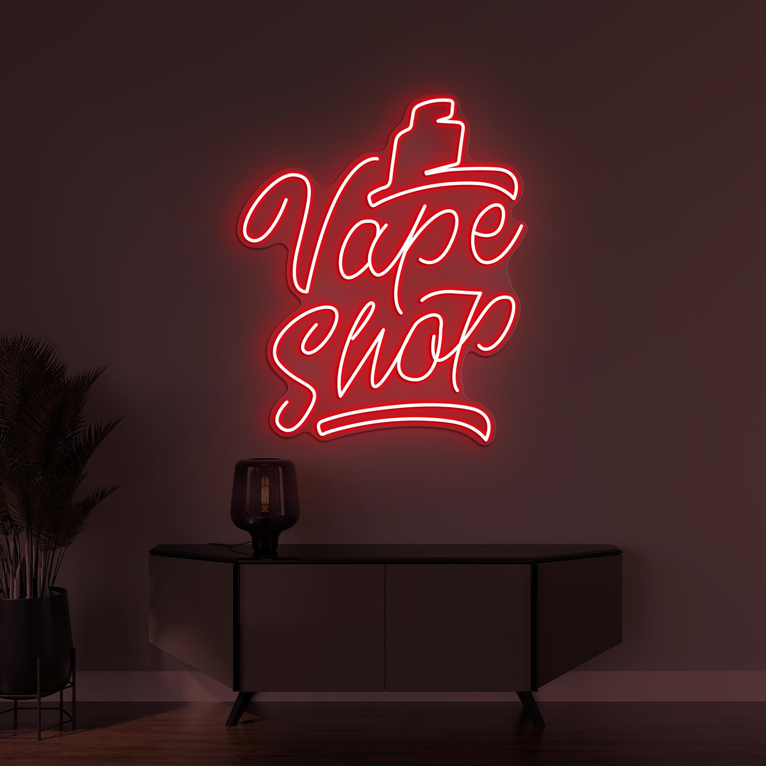 Vape Shop Neon Sign, Vape Shop LED Light, Smoke Shop Wall Decor, Vape Zone Logo Sign, Bar Wall Decor, Custom Neon Sign, Business Logo Sign