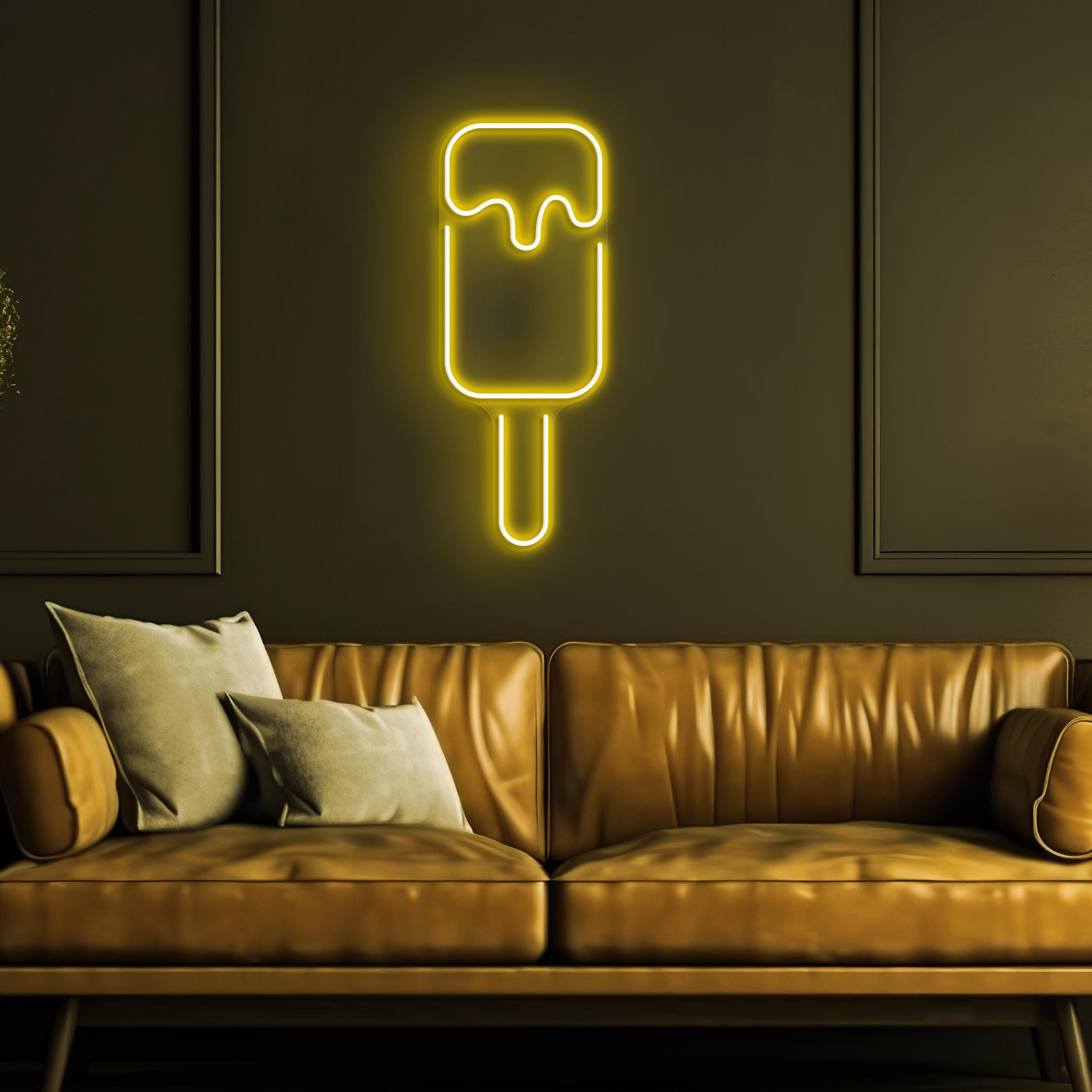 Popsicle Neon Sign, Popsicle LED Light, Ice Cream Wall Decor, Summer Vibes Neon Light, Ice Pop Wall Art, Nursery Room Decor, Popsicle Lover