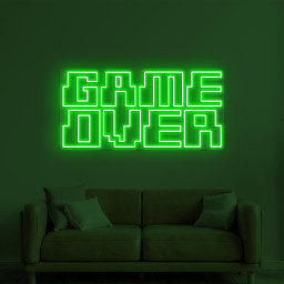 Game Over Neon Sign, Game Over LED Light, Game Room Wall Decor, Custom Neon Sign, Game Zone Wall Art, Gift for Game Lover, Kids Room Decor