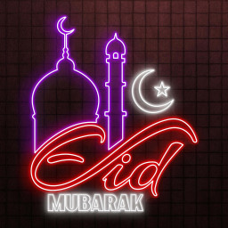 Eid Mubarak Neon Sign, Eid Mubarak LED Light, Mosque Wall Art, Moon & Star Wall Decor, Islamic Festival Neon Light, Muslim Home Wall Decor