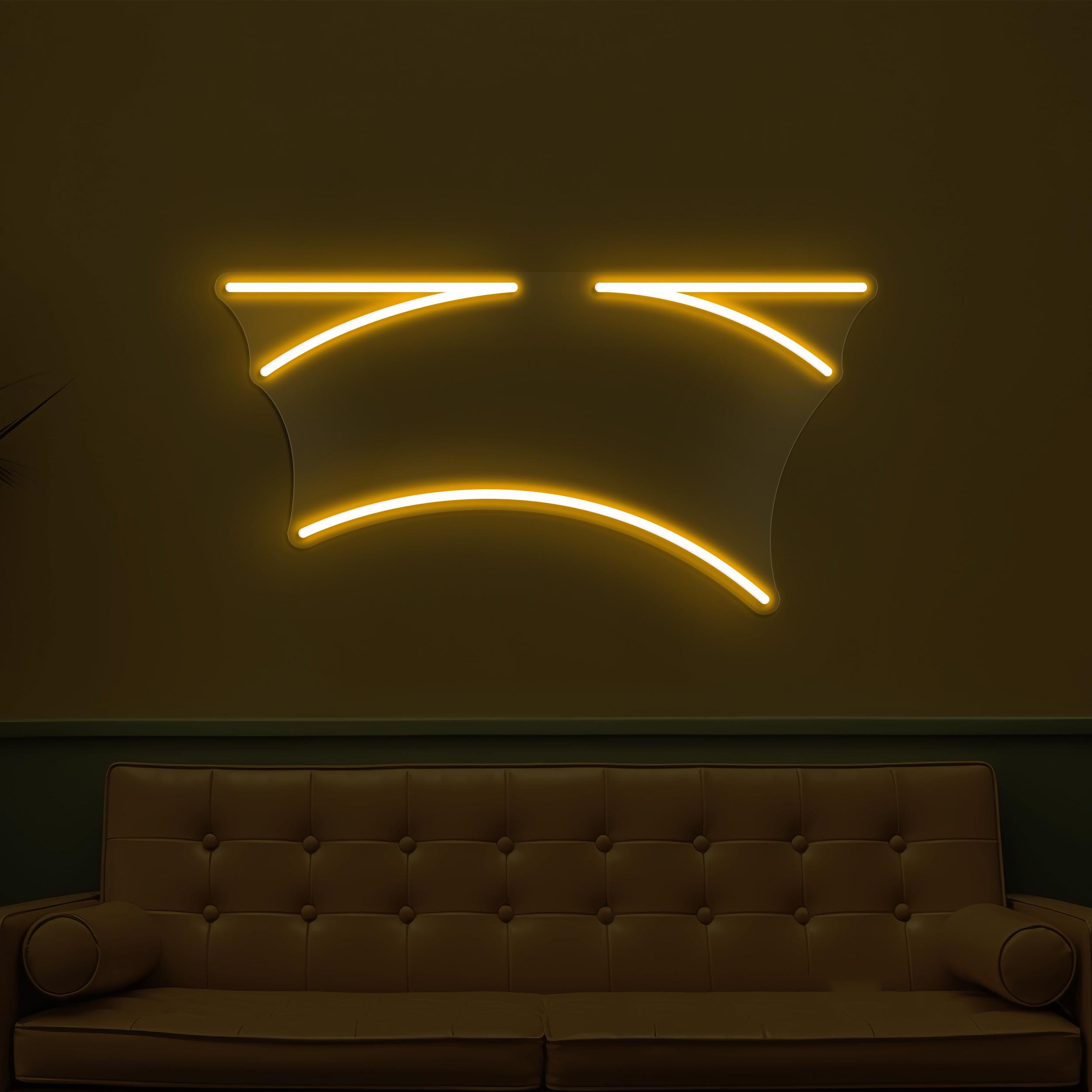 Sad Face Neon Sign, Sad Face LED Light, Sad Emoji Wall Art, Sad Mood Wall Decor, Home Neon Light, Kids Room Decor, Customized Neon Sign
