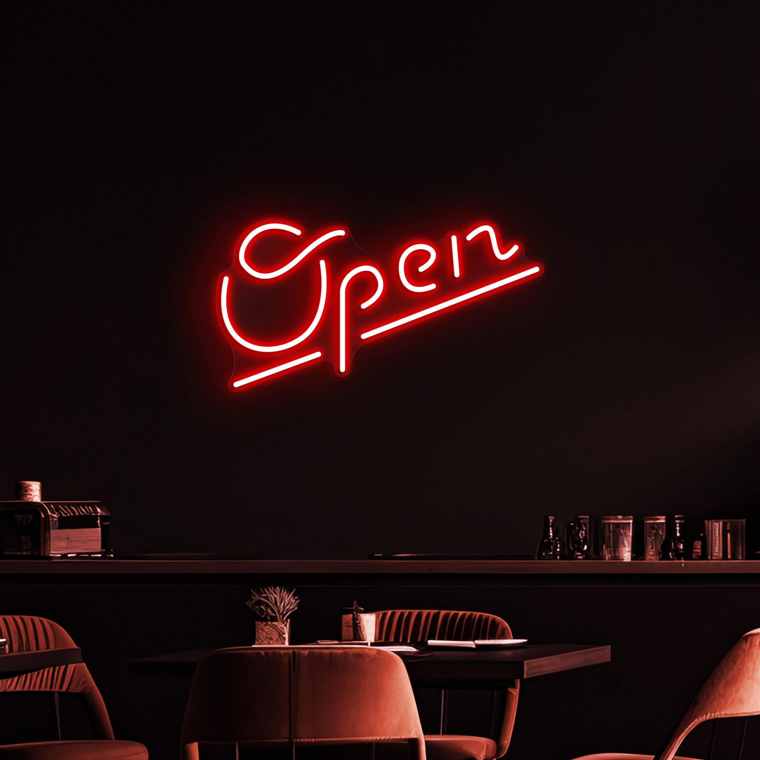 Open Neon Sign, Open LED Light, Business Hours Wall Decor, Club, Bar Pub, Cafe and Store Wall Art, Open Display Neon Sign, Led Wall Light