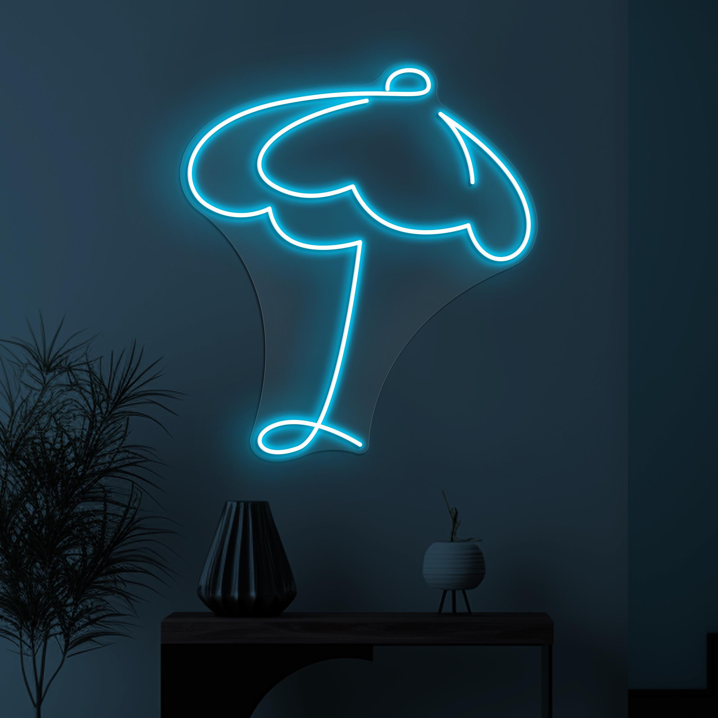 Umbrella Neon Sign, Umbrella LED Light, Rainy Day Wall Decor, Beach Umbrella Wall Art, Home Neon Light, Beach Vibes Sign, Kids Room Decor