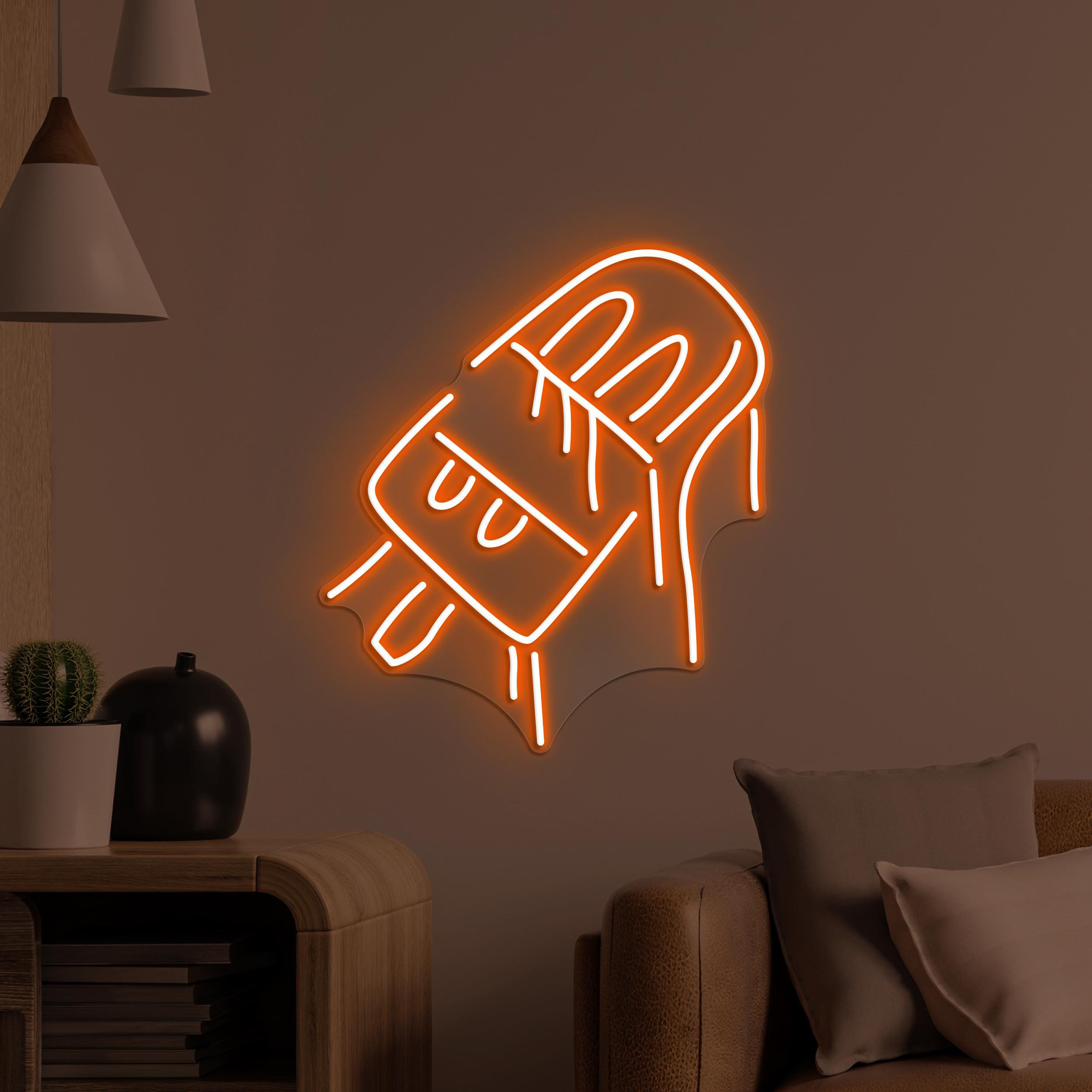 Popsicle Neon Sign, Popsicle LED Light, Nursery Room Wall Decor, Ice Cream Wall Art, Frozen Treat Neon Light, Ice Cream Shop Neon Decor
