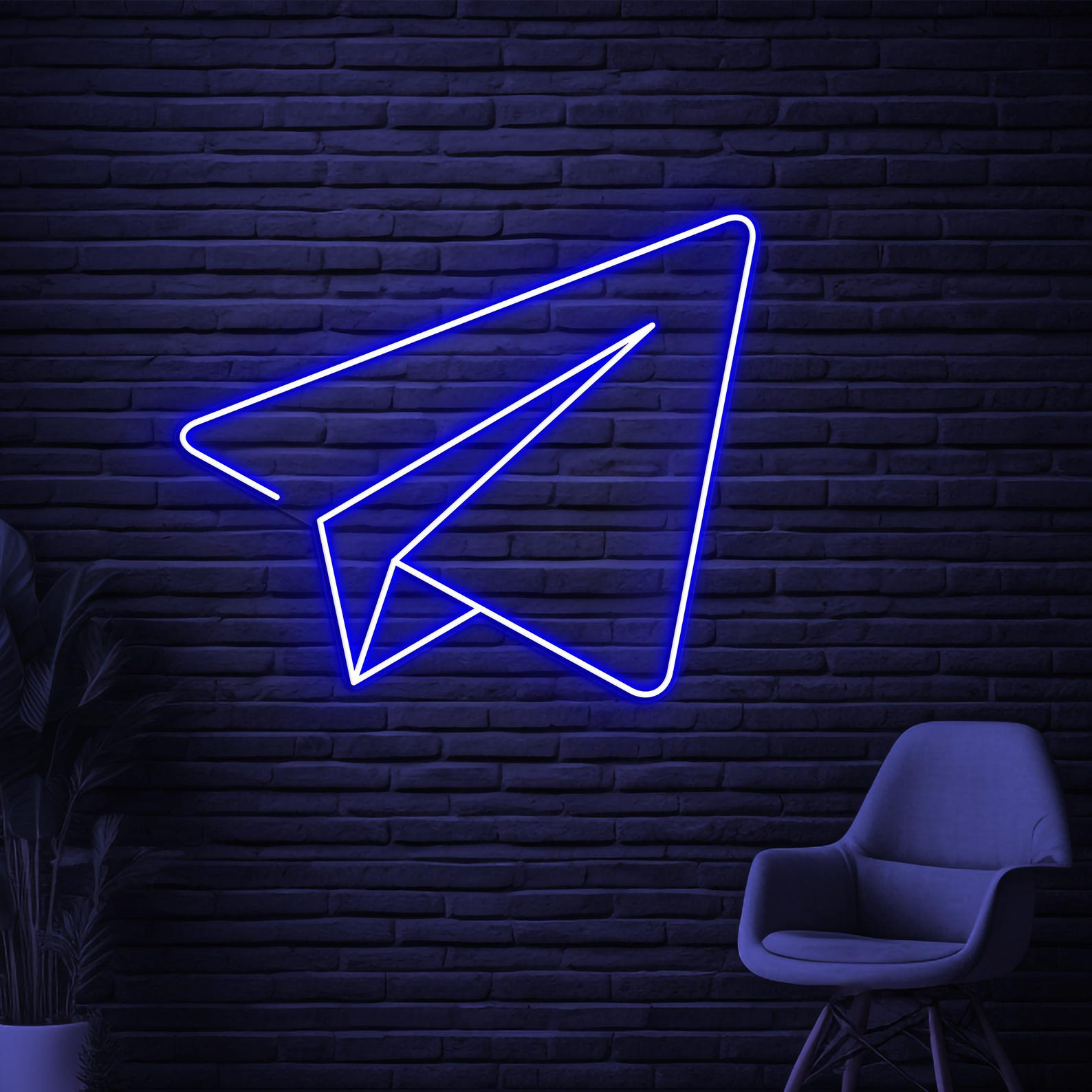 Paper Plane Neon Sign, Paper Airplane LED Light, Flying Plane Decor, Airport Wall Art, Home Neon Light, Take Flight Sign, Kids Room Decor
