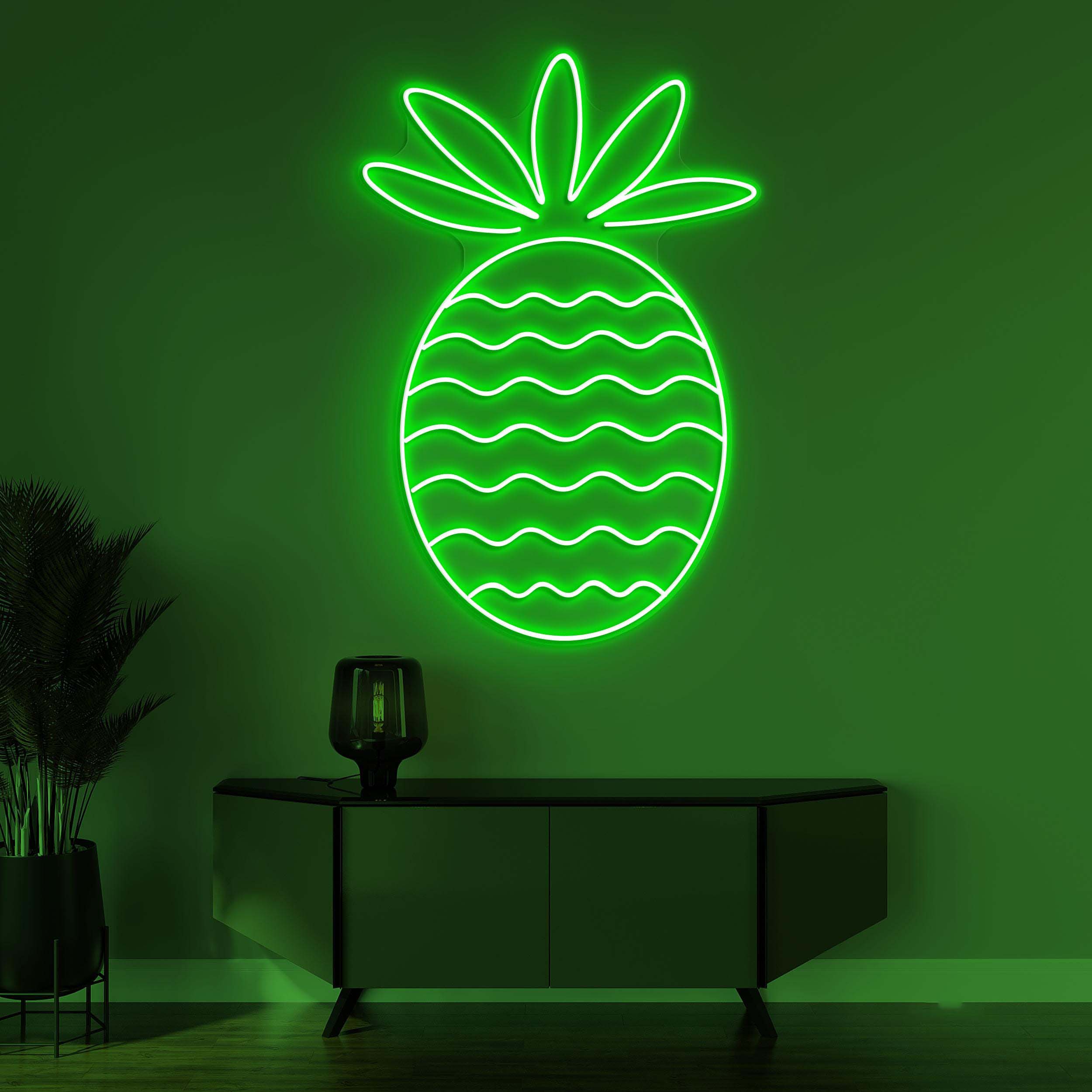 Pineapple Neon Sign, Pineapple LED Light, Fruit Shop Wall Decor, Pineapple Surf Wall Art, Cafe And Bar Neon Light, Personalized Neon Sign