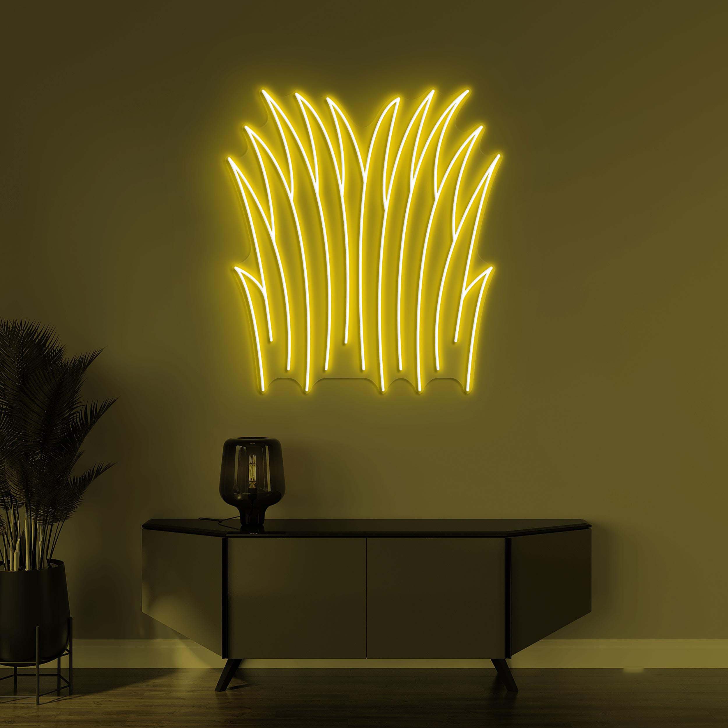 Grass Neon Sign, Grass Neon Light, Grass Plant Wall Art, Garden Wall Decor, Nature Grass Neon Sign, Home Wall Art, Plant Shop Neon Light