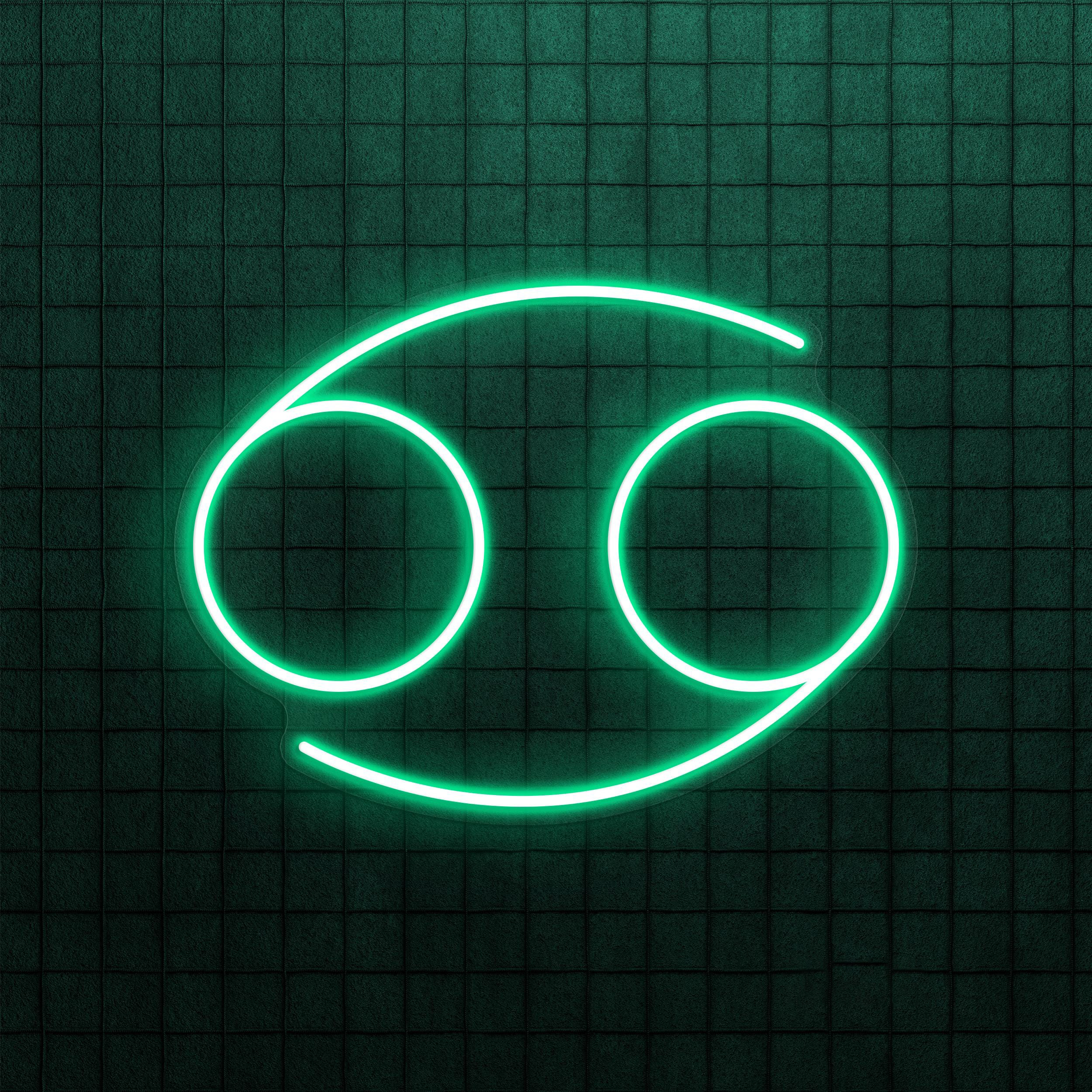 Cancer Neon Sign, Cancer LED Light, Home Wall Decor, Personalized Cancer Neon Sign, Minimalist Zodiac Horoscope Led Light, Cancer Symbol