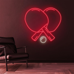 Table Tennis Neon Sign, Table Tennis LED Light, Ping Pong LED Neon Art, Home Wall Decor, Sports Shop Decor, Custom Sign, Table Tennis Lover