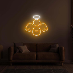 Guardian Angel Neon Sign, Guardian Angel LED Light, Wings LED Neon Art, Home Wall Decor, Kids Room Wall Art, Custom Angel Neon Sign, Gift
