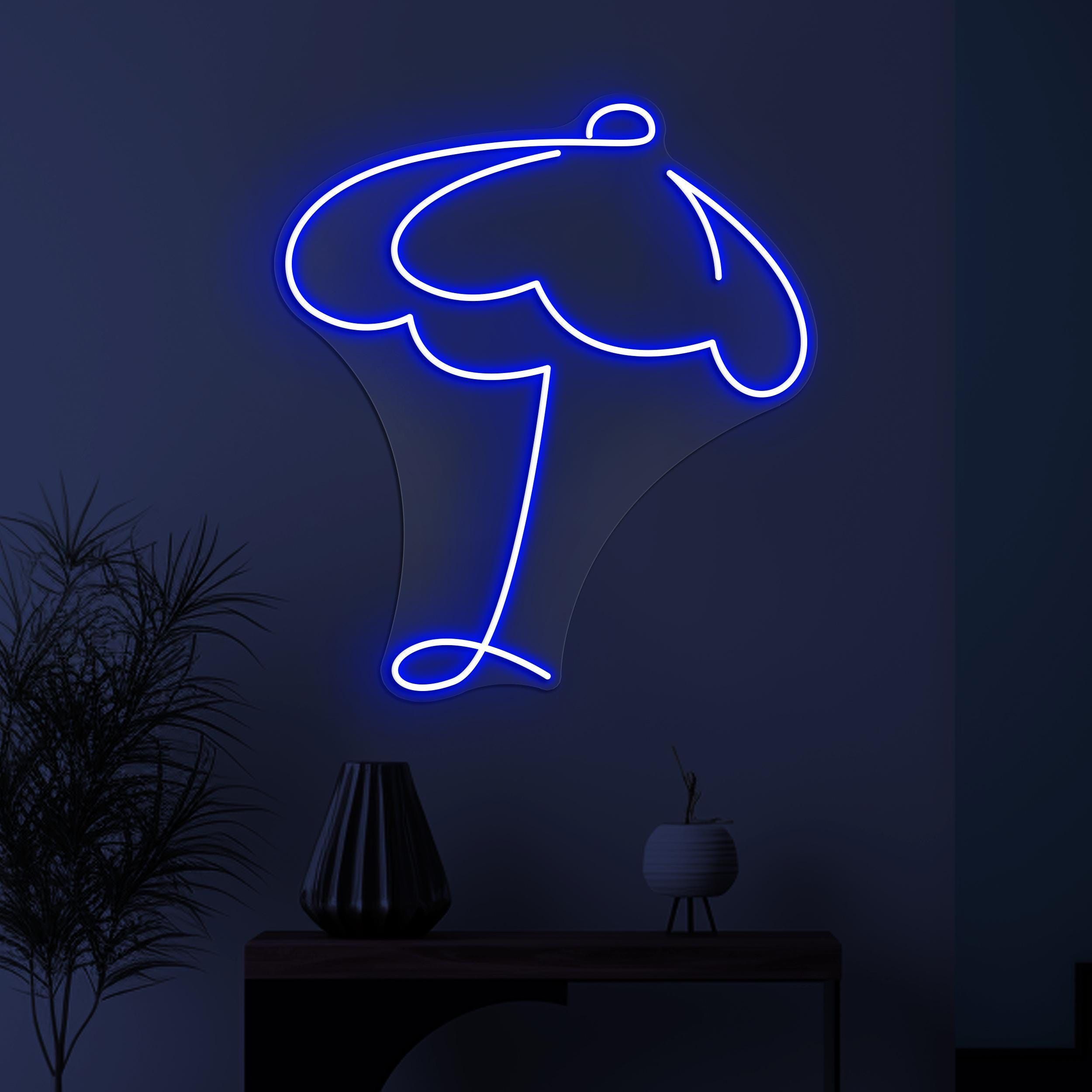 Umbrella Neon Sign, Umbrella LED Light, Rainy Day Wall Decor, Beach Umbrella Wall Art, Home Neon Light, Beach Vibes Sign, Kids Room Decor