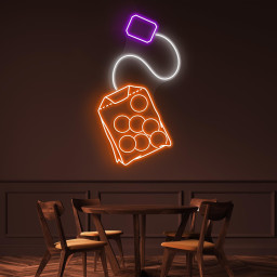 Teabag Neon Sign, Teabag LED Light, Teabag Wall Decor, Tea Lover Gift, Tea Time Wall Art, Tea Shop Decor, Drink Corner, Cafe, Bakery Decor