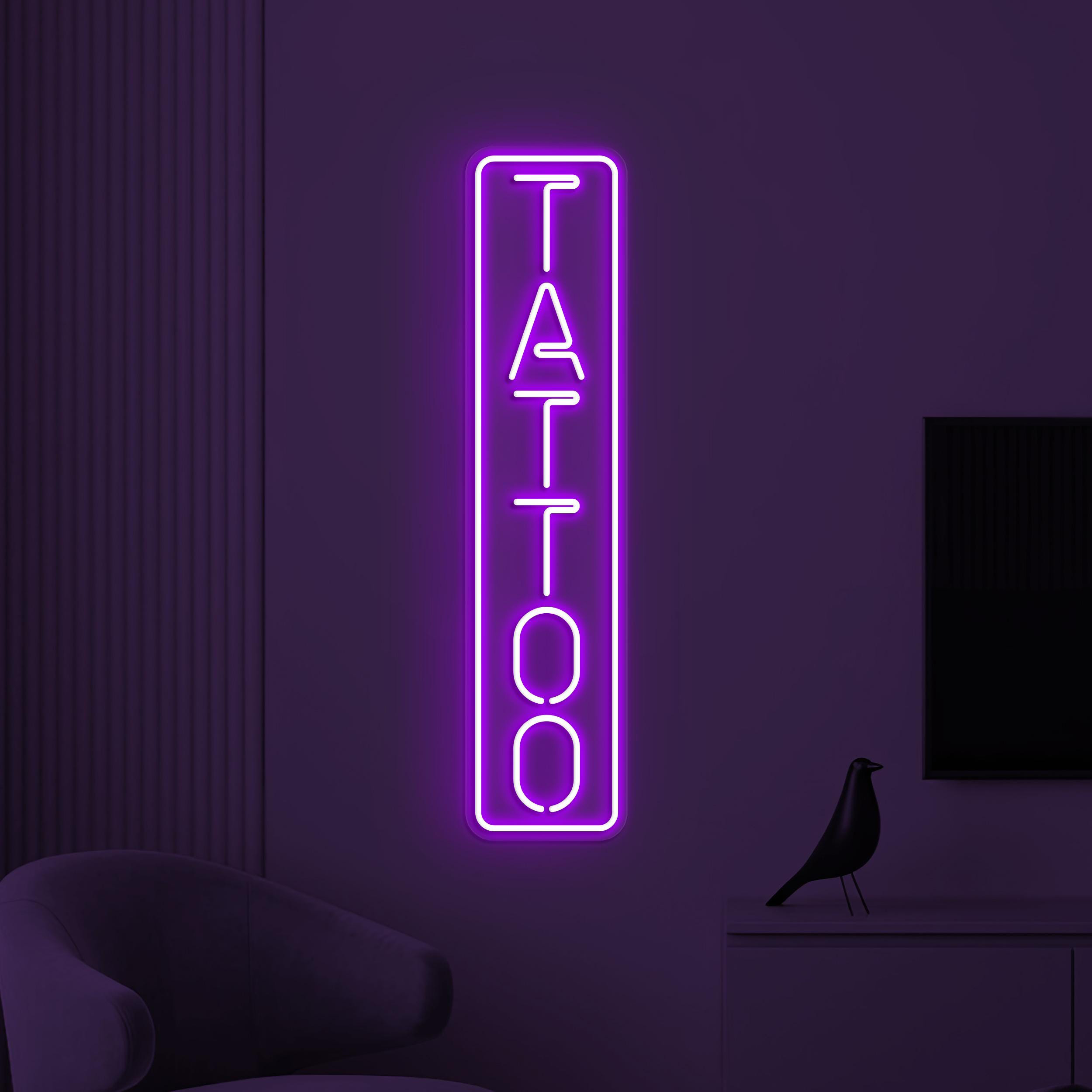 Tattoo Neon Sign, Tattoo LED Light, Tattoo Shop Wall Art, Tattoo Center Wall Decor, Tattoo Business Logo Sign, Tattoo Artist Room Decor