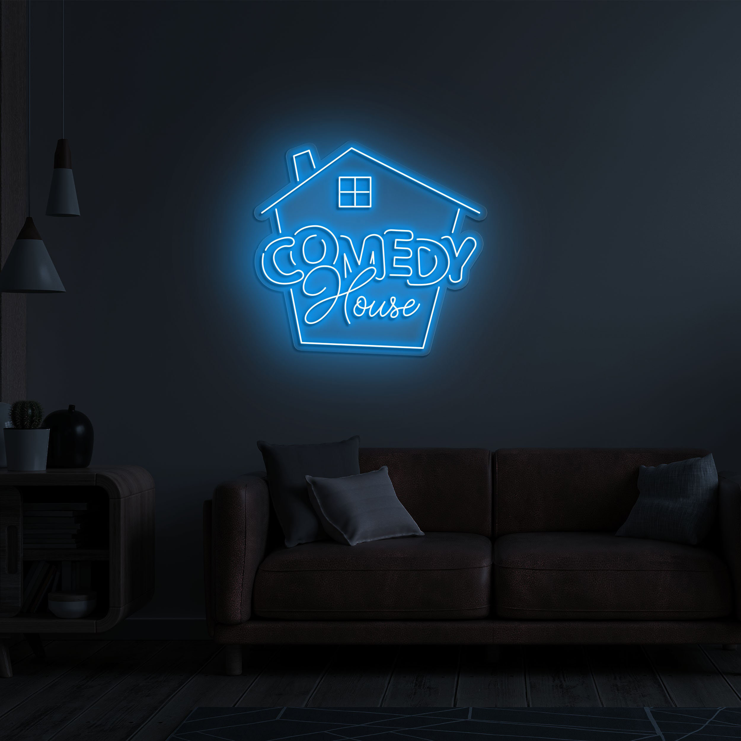Comedy House LED Neon Light, Decor for Comedy Clubs, Home Theaters, Drawing Rooms, and Event Rooms, Neon Bar Sign for Home & Business, Gift