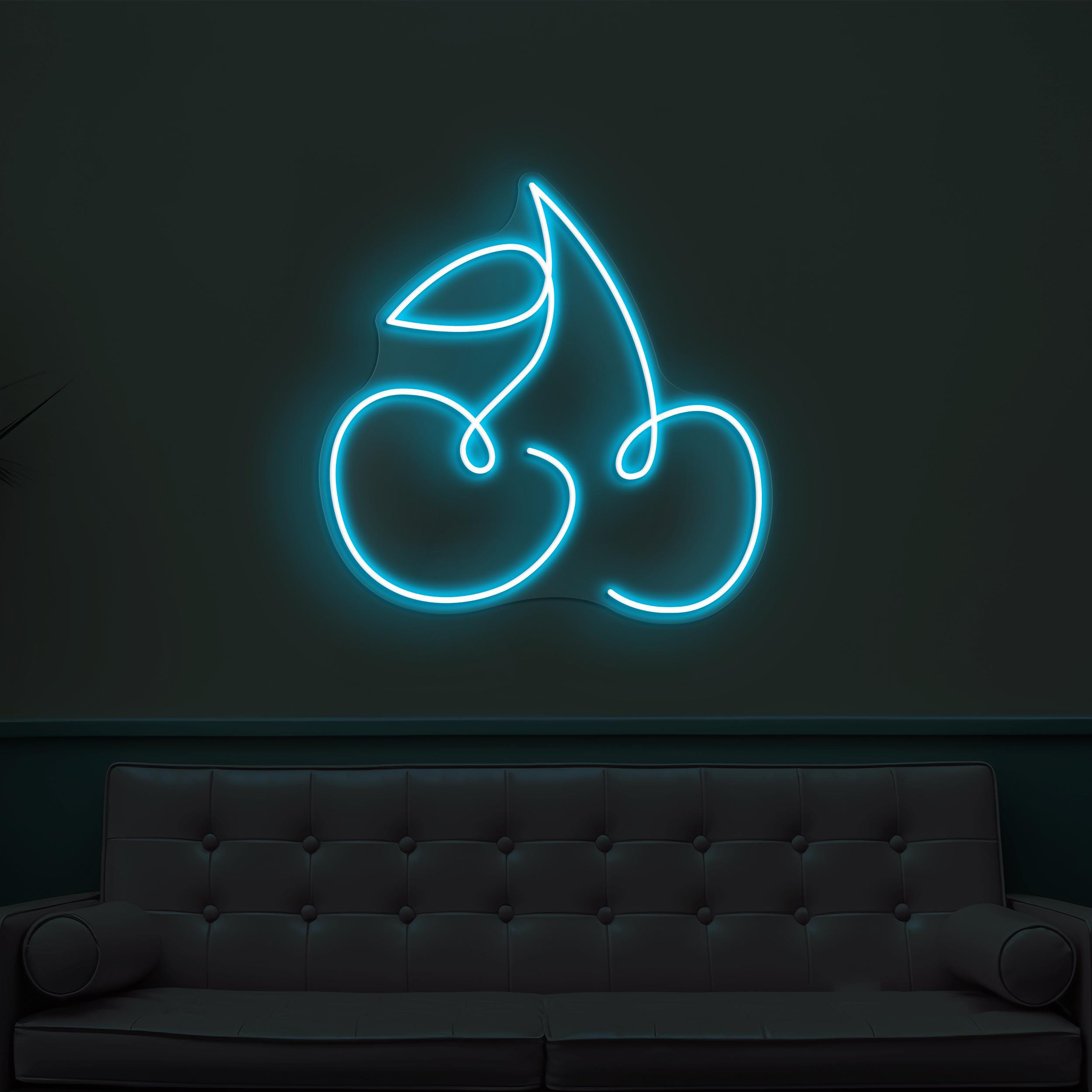 Cherry Neon Sign, Cherry LED Light, Fruit Shop Neon Art, Bar Pub Wall Decor, Bar Pub Neon Light, Personalized Neon Sign, Cafe Wall Decor
