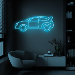 Car Neon Sign, Car LED Light, Garage Wall Decor, Race Car Wall Art, Automobile Neon Sign, Car Club Decor, Car Showroom Art, Car Lover Gift