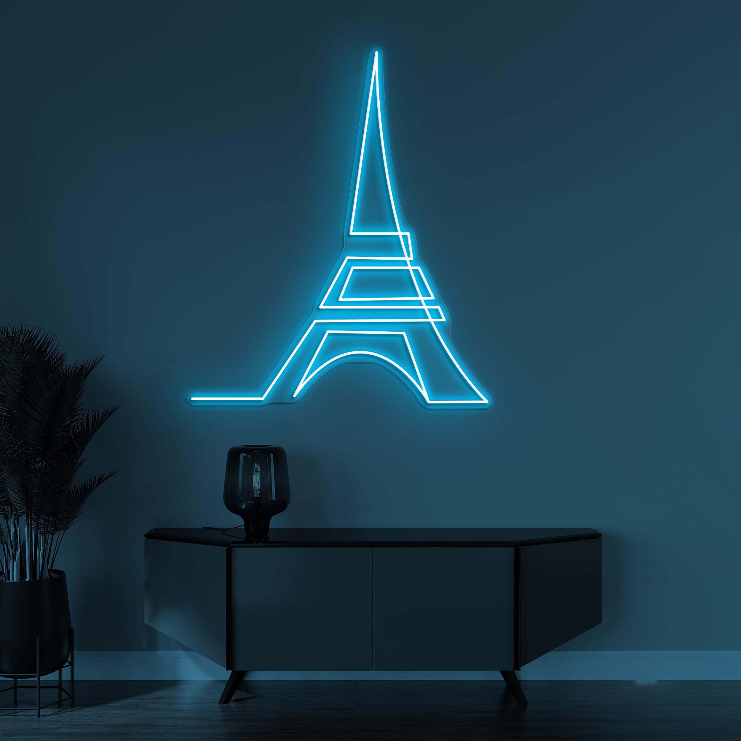 Eiffel Tower Neon Sign, Eiffel Tower LED Light, Eiffel Tower Wall Decor, Paris Neon Light, France Neon Sign, Decor for Office, Home, & Cafe