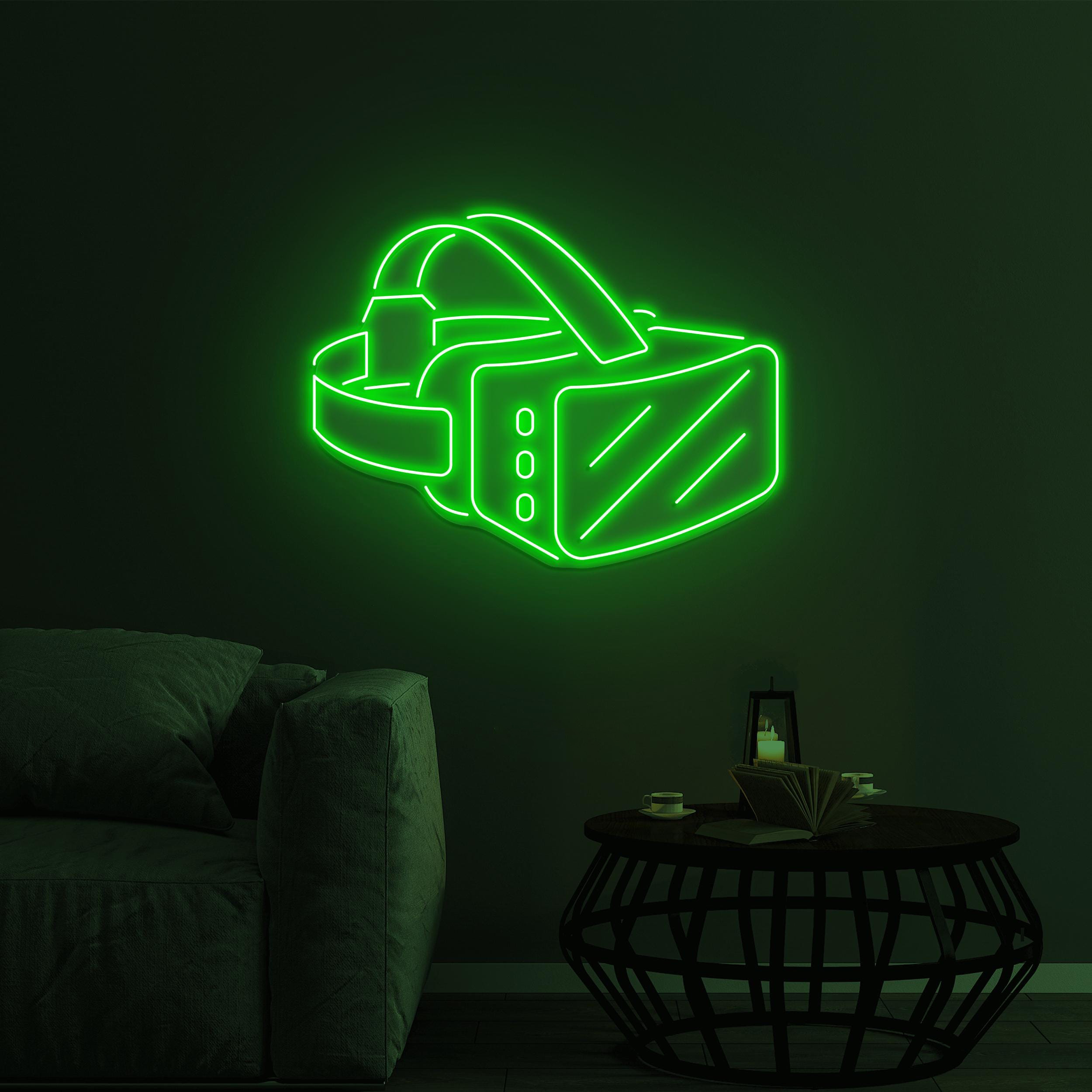 VR glasses Neon Sign, Vr glasses led Light, VR Glasses wall Decor, Game Player Glasses Wall Art, VR Glasses House Sign, Gaming Room Wall Art