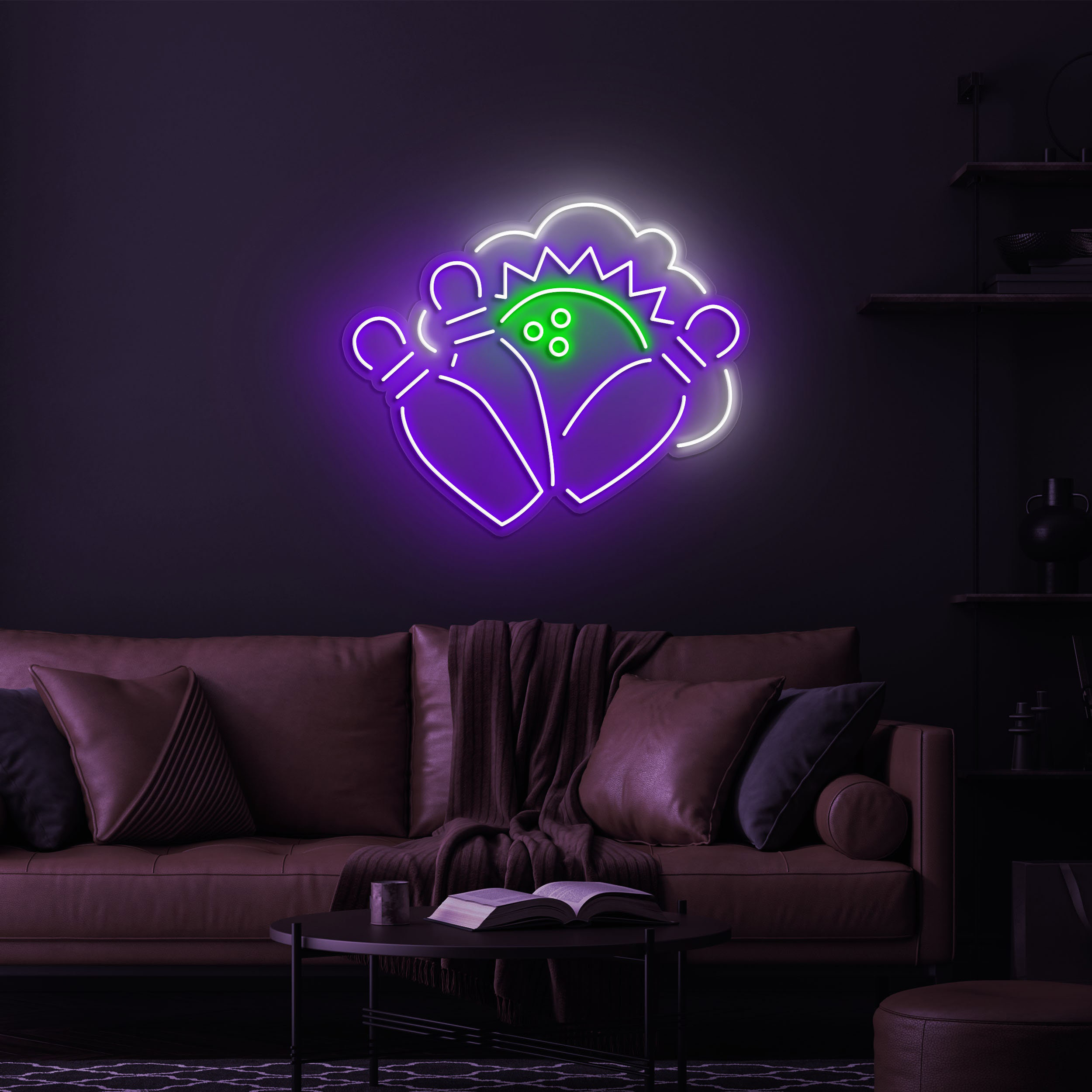 Bowling Neon Light, Bowling Sign for Wall Decor, LED Signs for Home, Bar, Club, Holiday Party, Bowling Room, Neon Lights for Bowling Fans