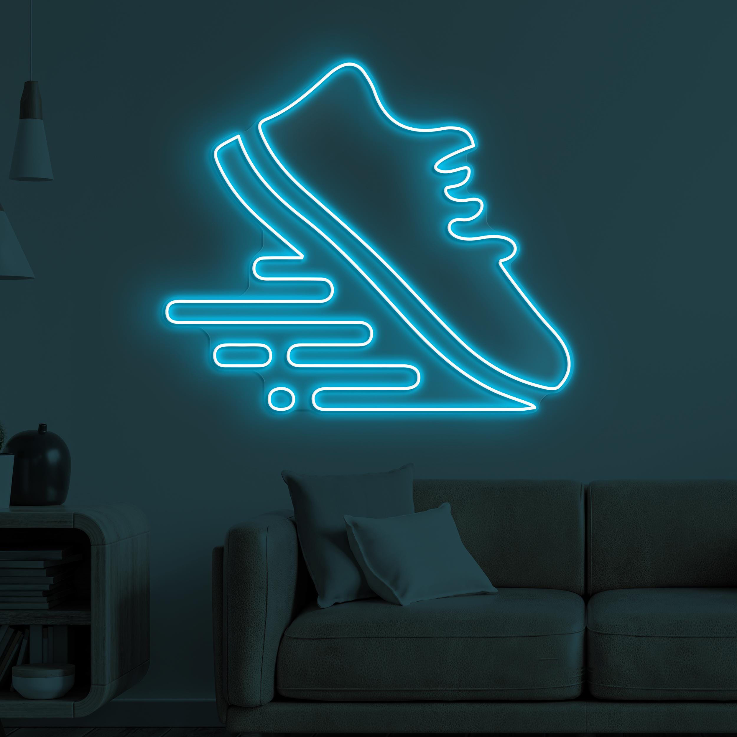 Running Shoe Neon Sign, Running Shoe LED Light, Sneaker Shop Wall Art, Sports Shoes Wall Decor, Gym Neon Light, Gift For Sports Lovers