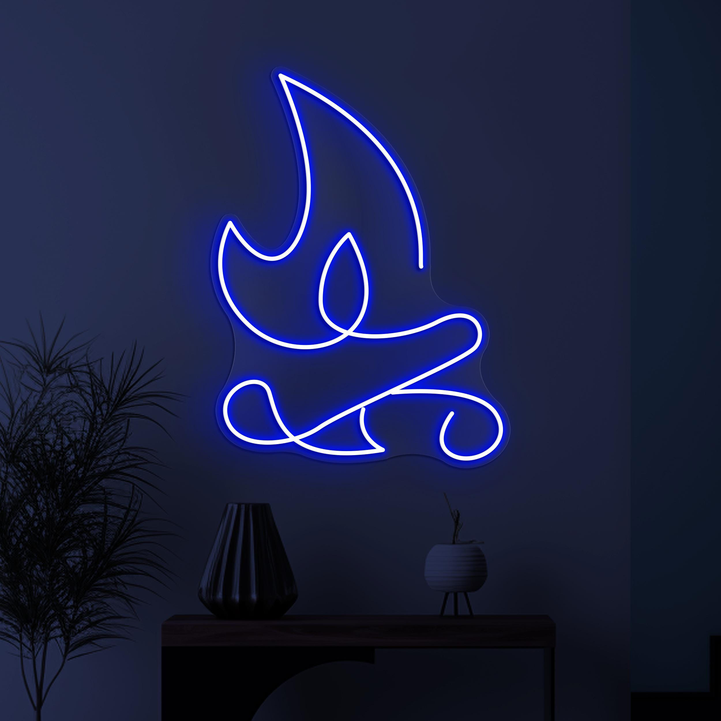 Fire Neon Sign, Fire LED Light, Flaming Fire Wall Decor, Flame Wall Art, Cafe, Bar pub Neon Light, Grill Restaurant Wall Decor, Party Sign